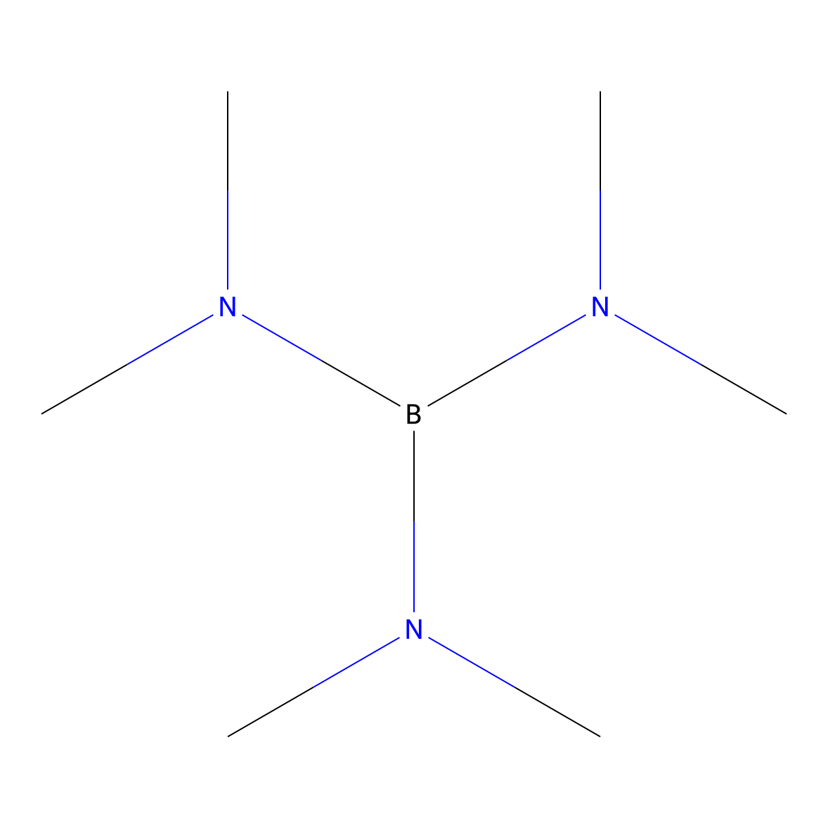 Tris(dimethylamino)borane molecular structure, CAS 4375-83-1