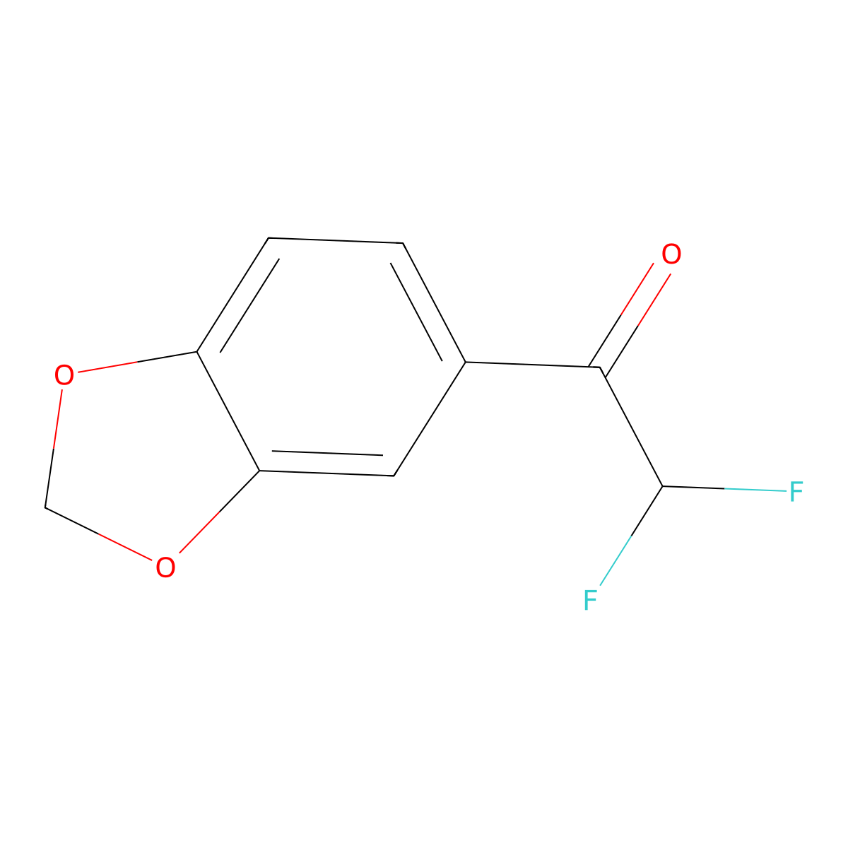 1-(2H-1,3-Benzodioxol-5-yl)-2,2-difluoroethan-1-one molecular structure, CAS 437552-71-1