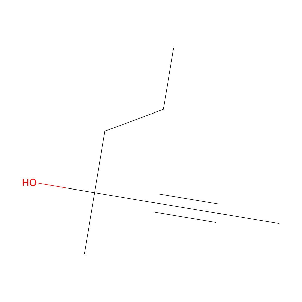 4-Methyl-2-heptyn-4-ol molecular structure, CAS 4376-16-3