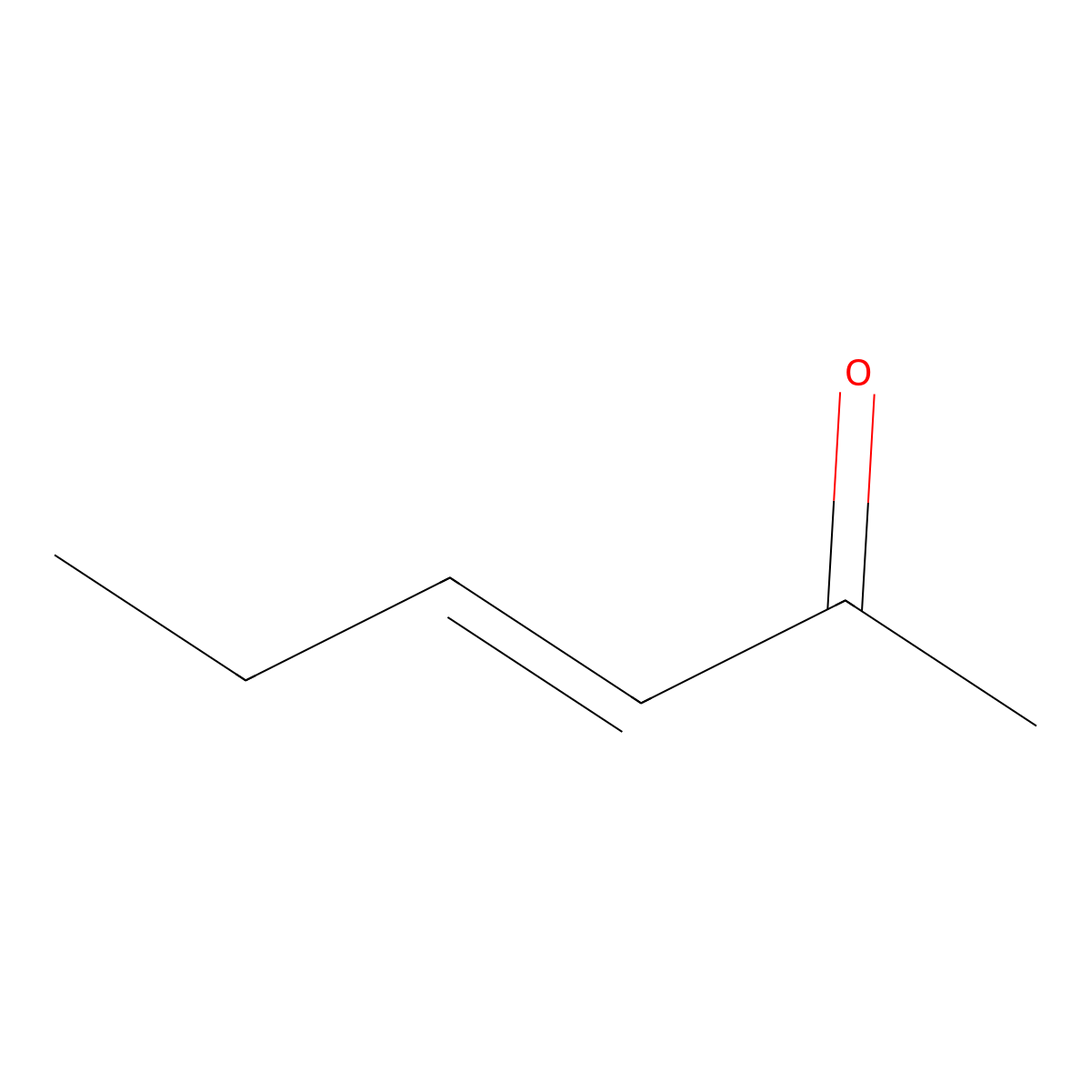 3-Hexen-2-one molecular structure, CAS 4376-23-2