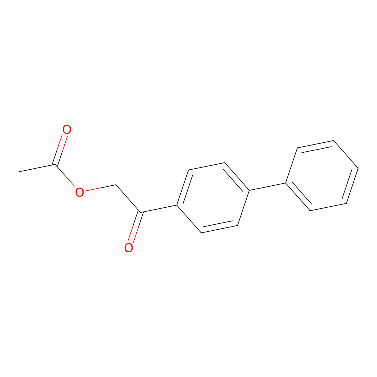 2-(Biphenyl-4-yl)-2-oxoethyl acetate molecular structure, CAS 4376-27-6