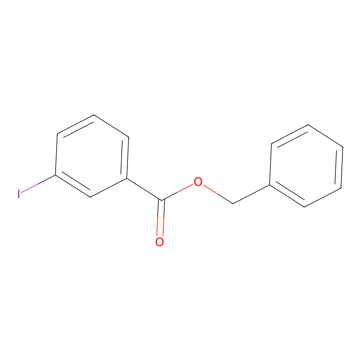 Benzyl 3-iodobenzoate molecular structure, CAS 437604-16-5