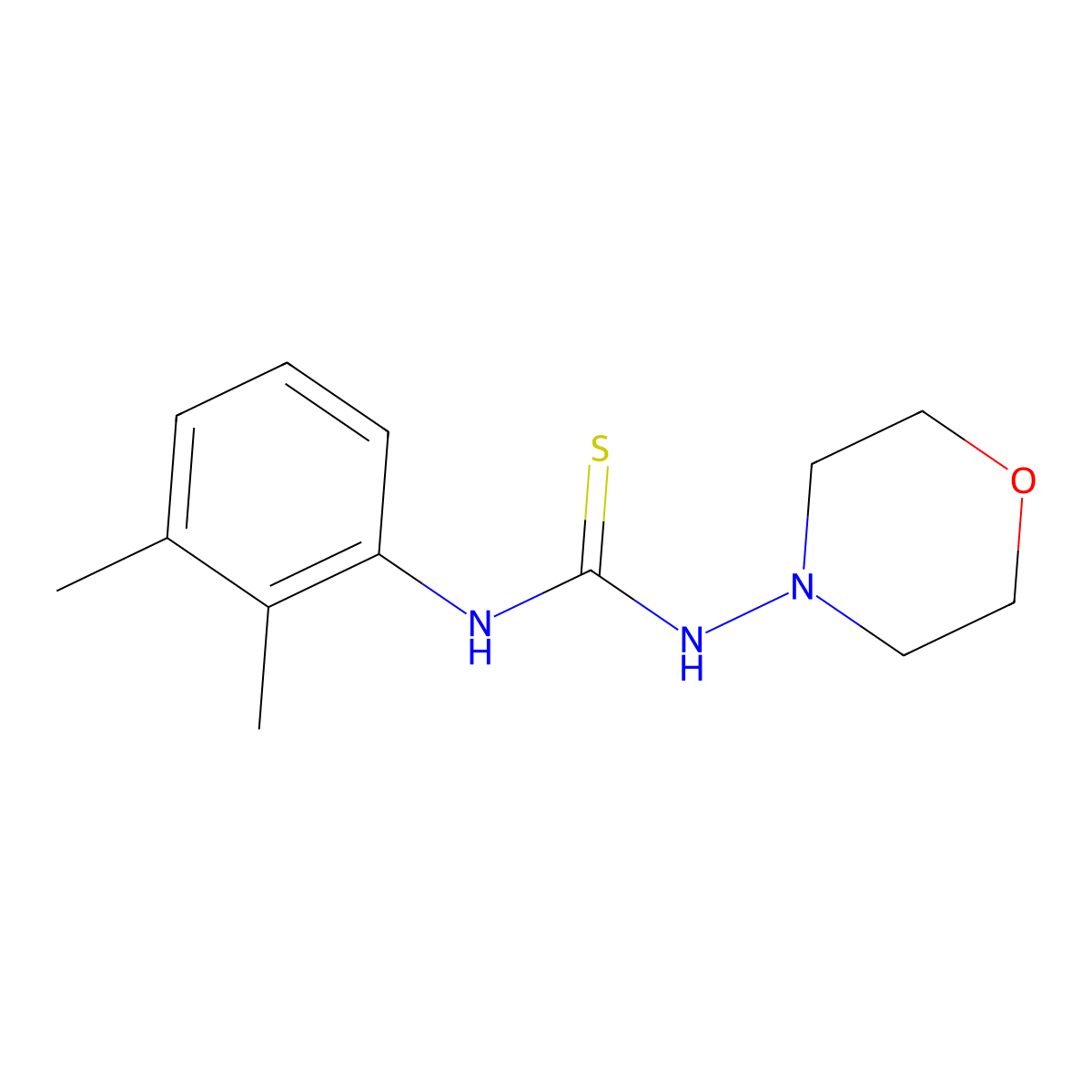 1-(2,3-Dimethylphenyl)-3-morpholin-4-ylthiourea molecular structure, CAS 437629-44-2
