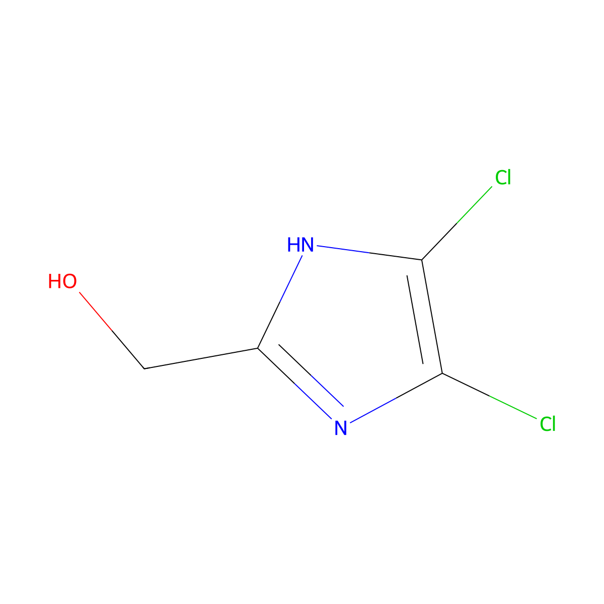 (4,5-Dichloro-1H-imidazol-2-yl)methanol molecular structure, CAS 437658-65-6