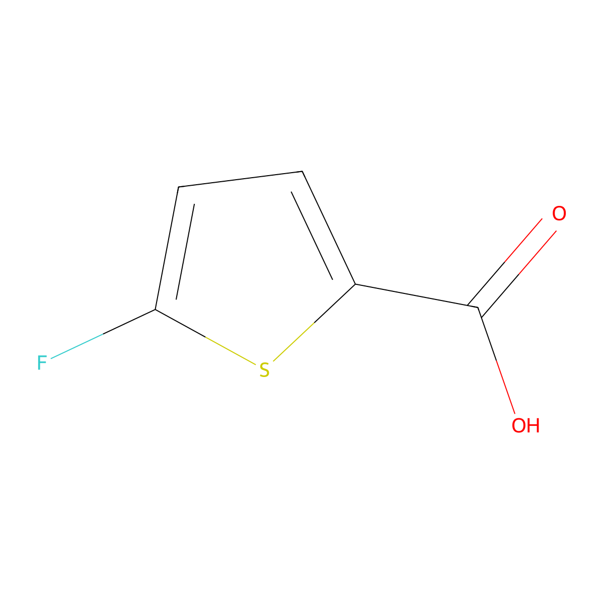 5-Fluorothiophene-2-carboxylic acid molecular structure, CAS 4377-58-6