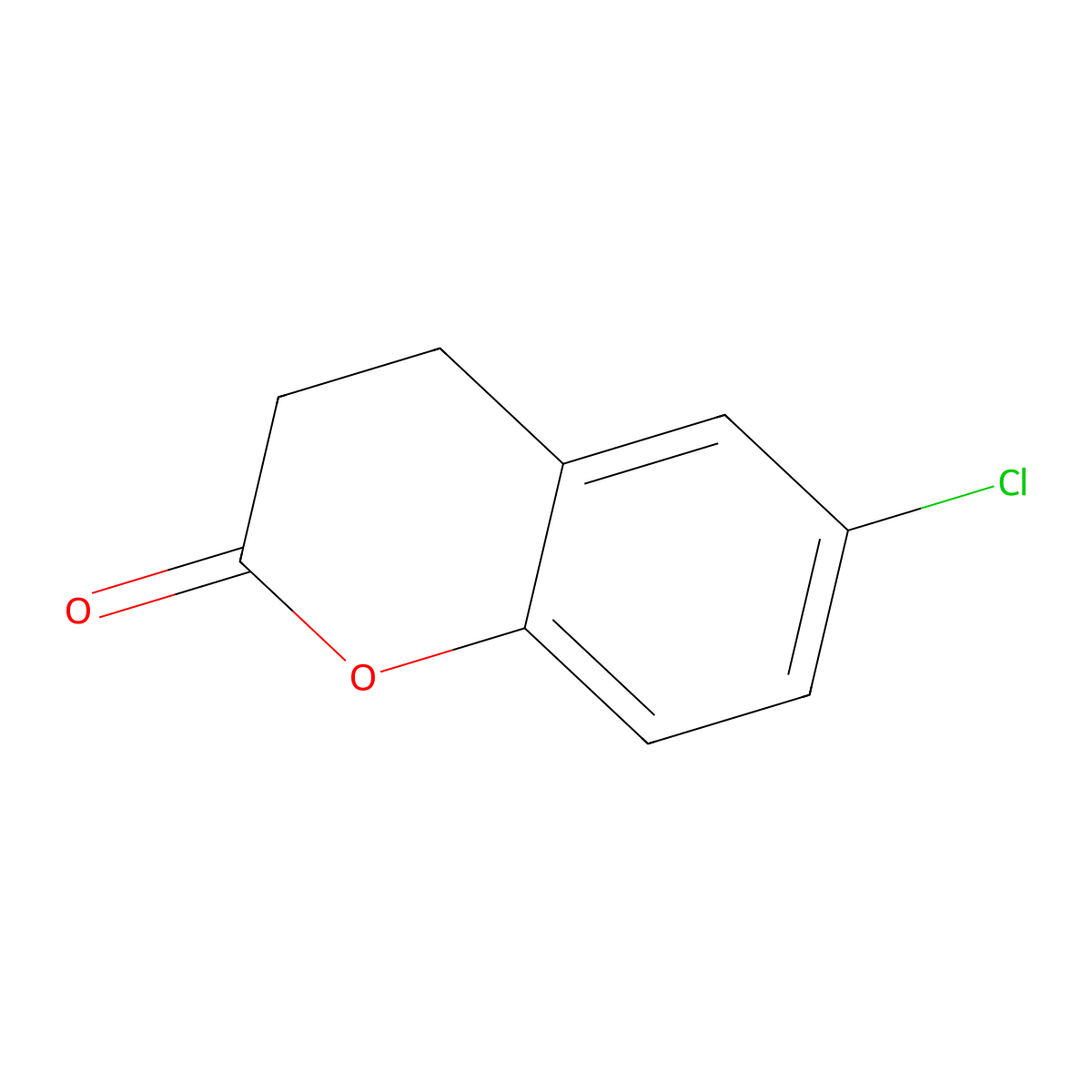 6-Chloro-chroman-2-one molecular structure, CAS 4377-63-3
