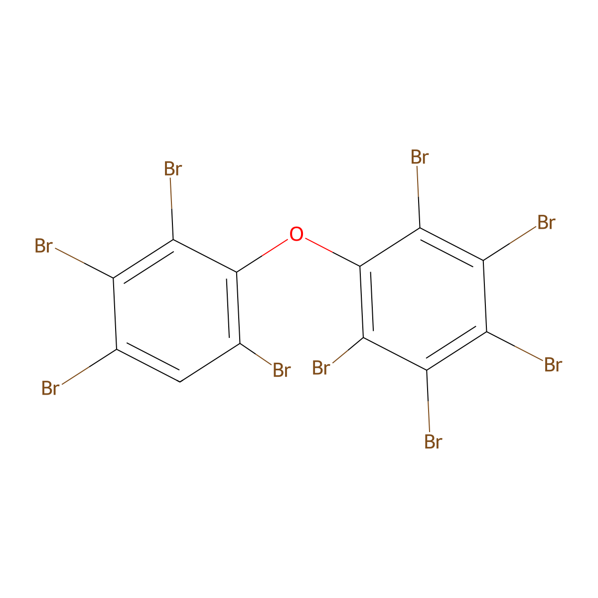 2,2',3,3',4,4',5,6,6'-Nonabromodiphenyl ether molecular structure, CAS 437701-79-6