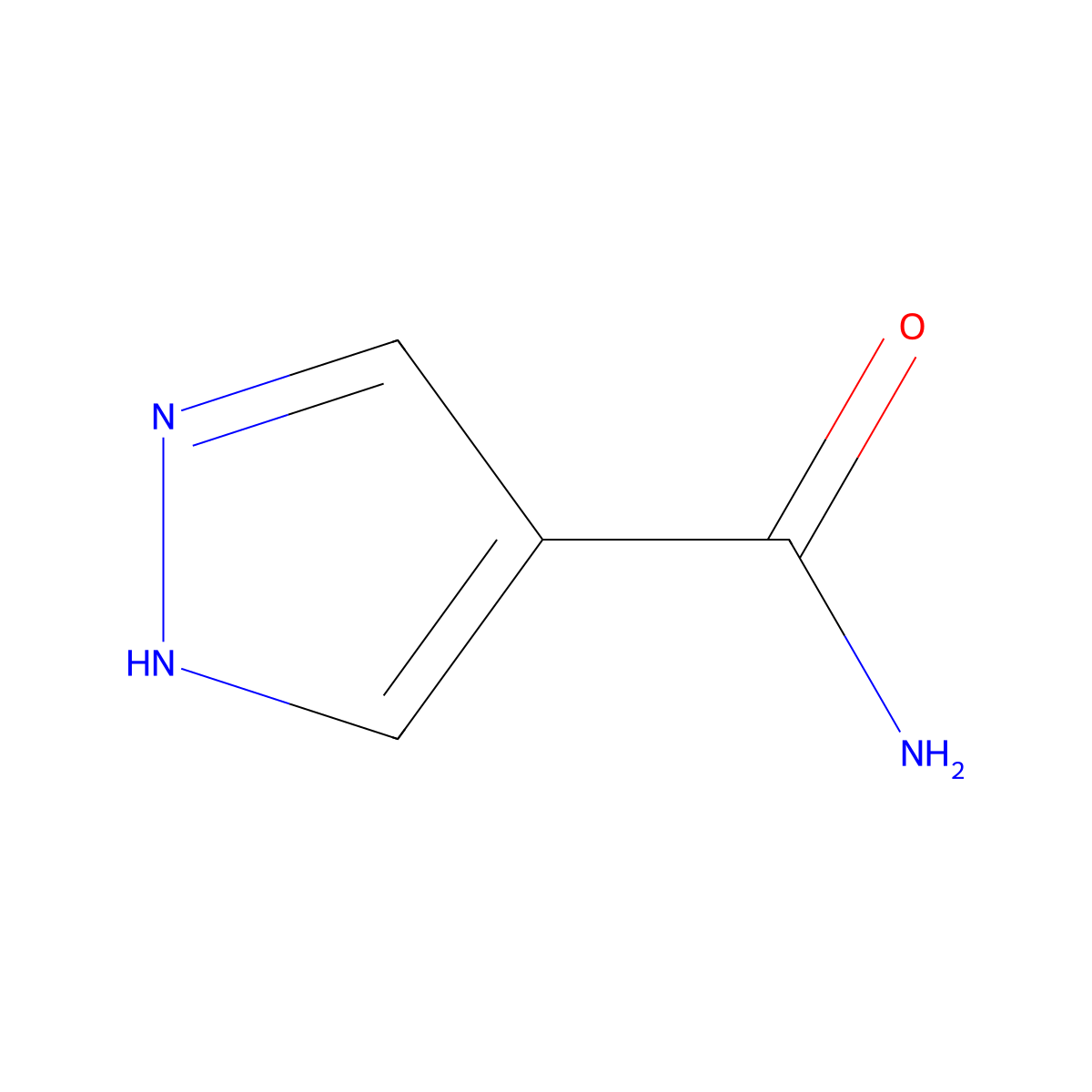 1H-Pyrazole-4-carboxamide molecular structure, CAS 437701-80-9