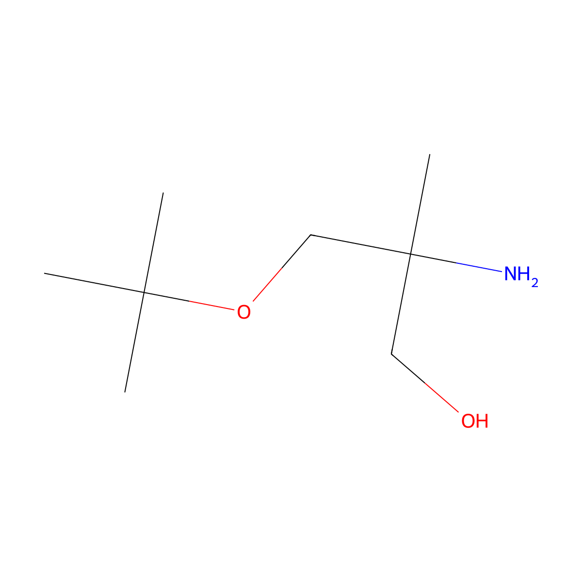 2-Amino-3-(tert-butoxy)-2-methylpropan-1-ol molecular structure, CAS 437717-14-1