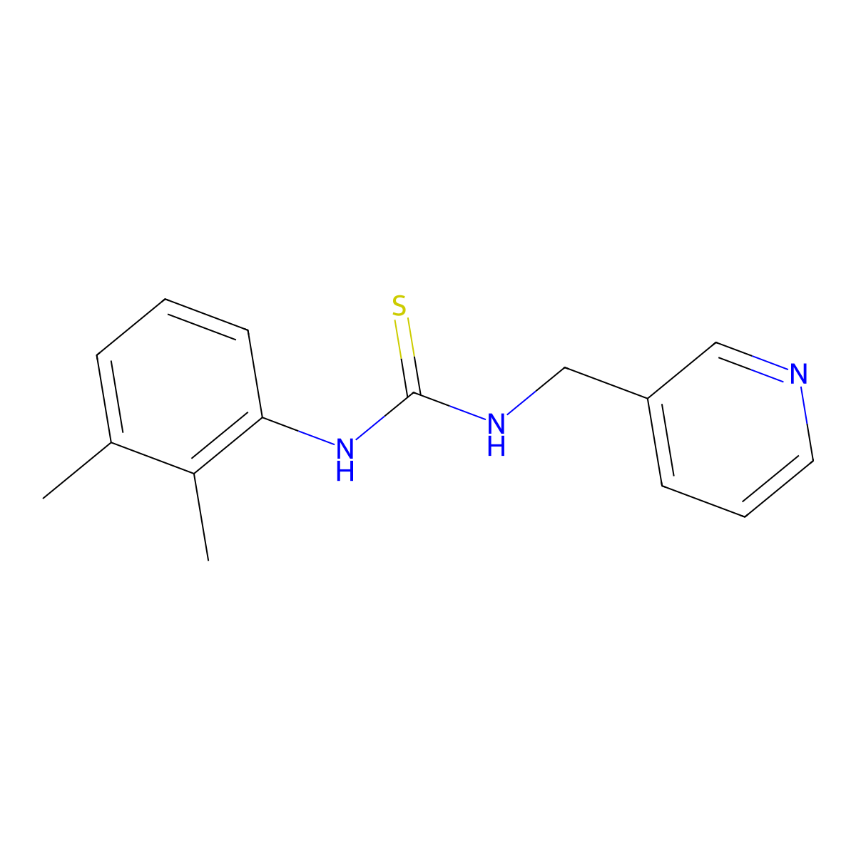 1-(2,3-Dimethylphenyl)-3-(pyridin-3-ylmethyl)thiourea molecular structure, CAS 437727-82-7