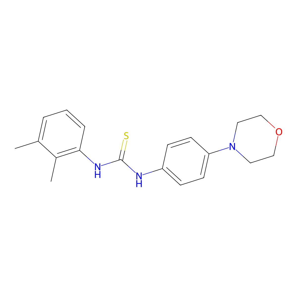 1-(2,3-Dimethylphenyl)-3-(4-morpholin-4-ylphenyl)thiourea molecular structure, CAS 437735-24-5