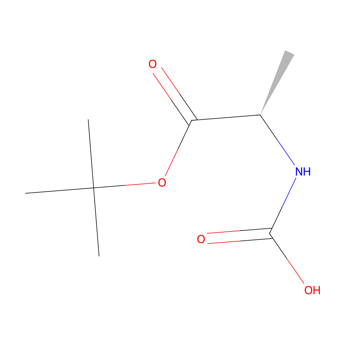[(2S)-1-(tert-butoxy)-1-oxopropan-2-yl]carbamic acid molecular structure, CAS 437756-16-6
