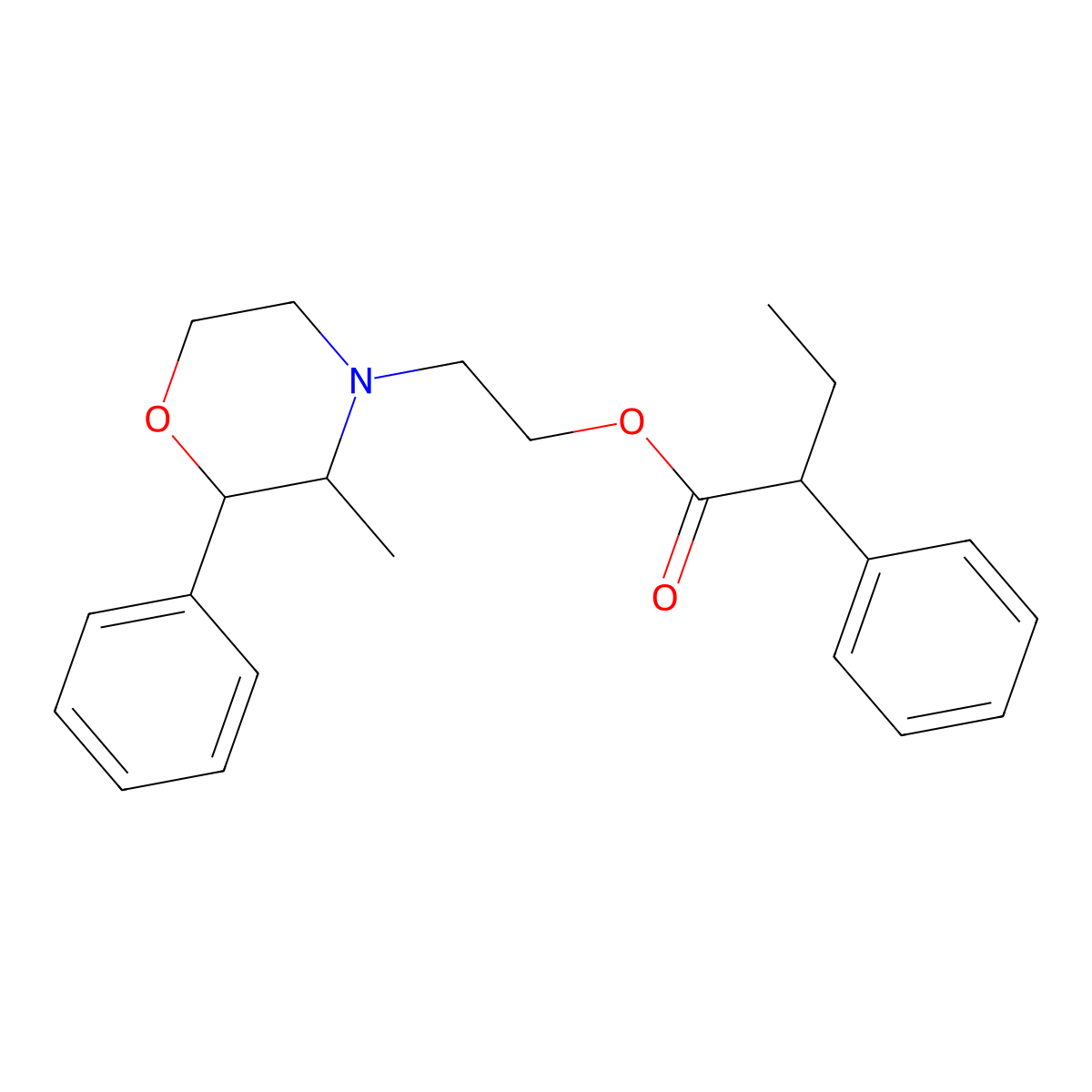 Fenbutrazate molecular structure, CAS 4378-36-3