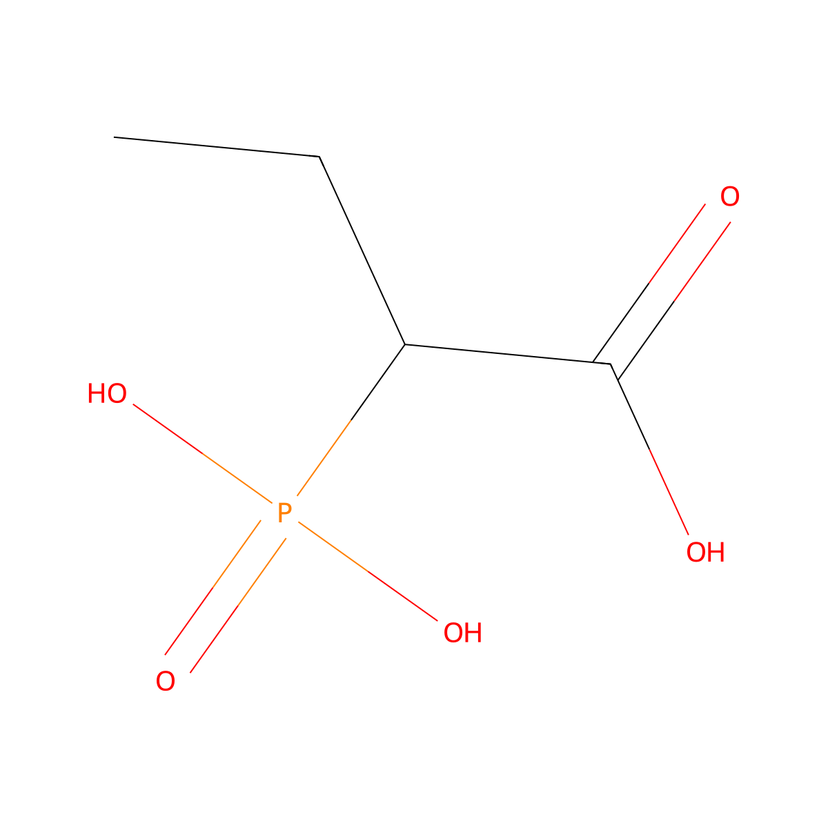 2-Phosphonobutyric acid molecular structure, CAS 4378-40-9