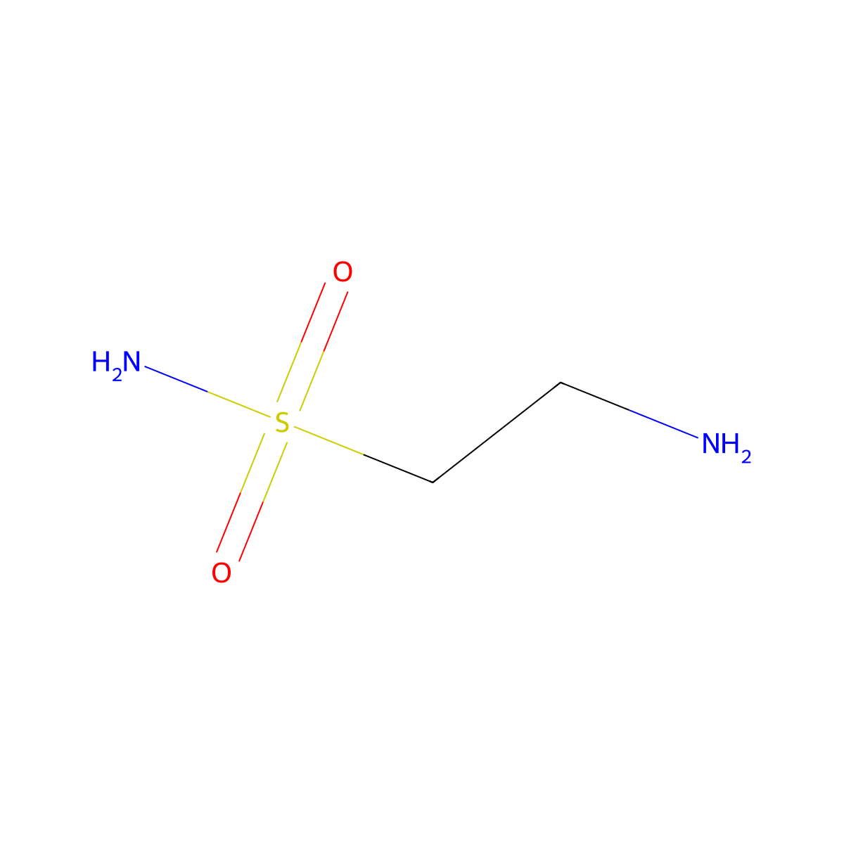 Taurinamide molecular structure, CAS 4378-70-5