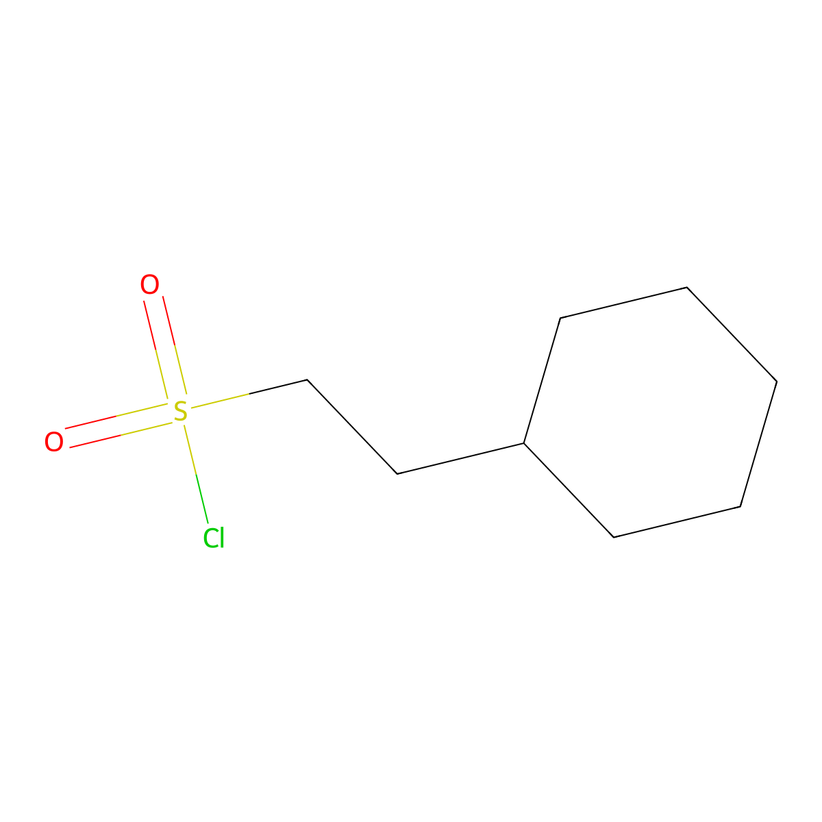 2-Cyclohexylethanesulfonyl chloride molecular structure, CAS 4379-00-4