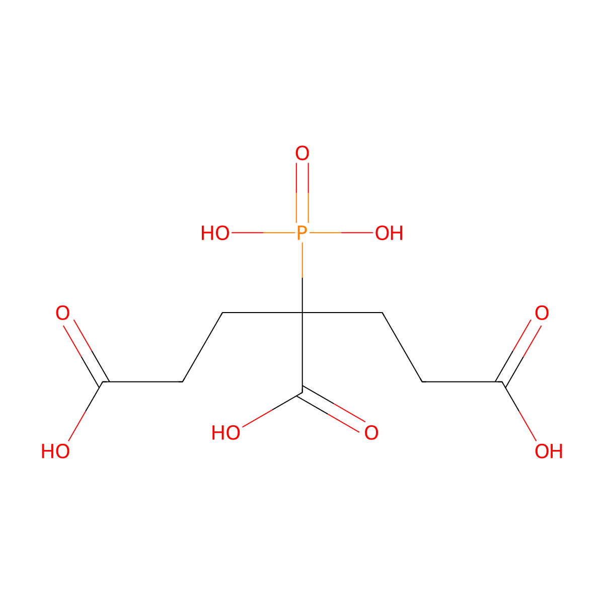 3-Phosphonopentane-1,3,5-tricarboxylic acid molecular structure, CAS 4379-09-3