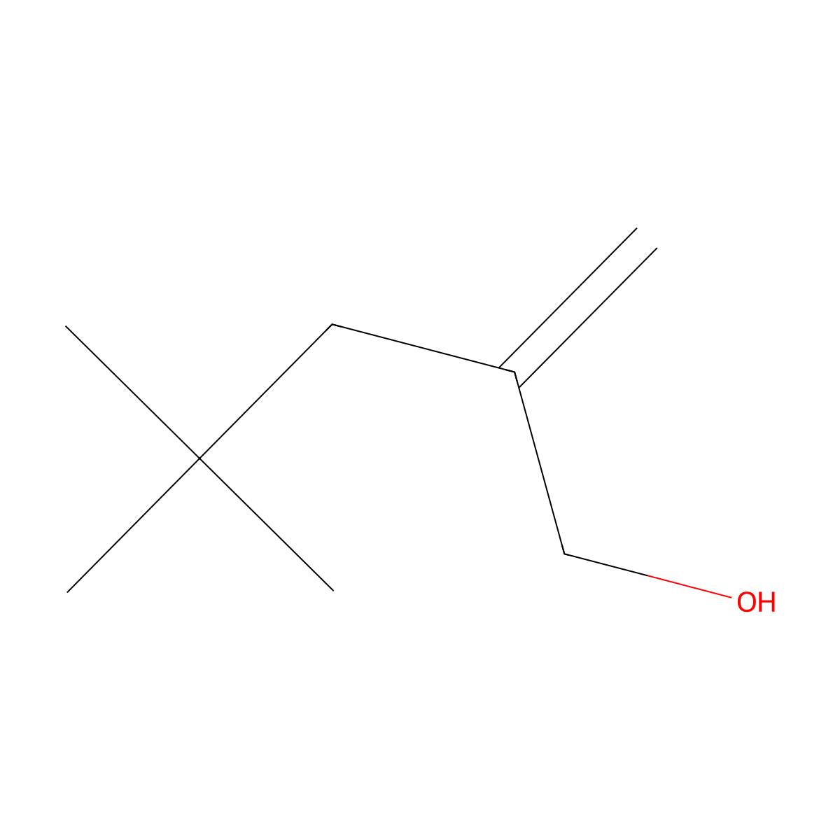 4,4-Dimethyl-2-methylene-1-pentanol molecular structure, CAS 4379-17-3