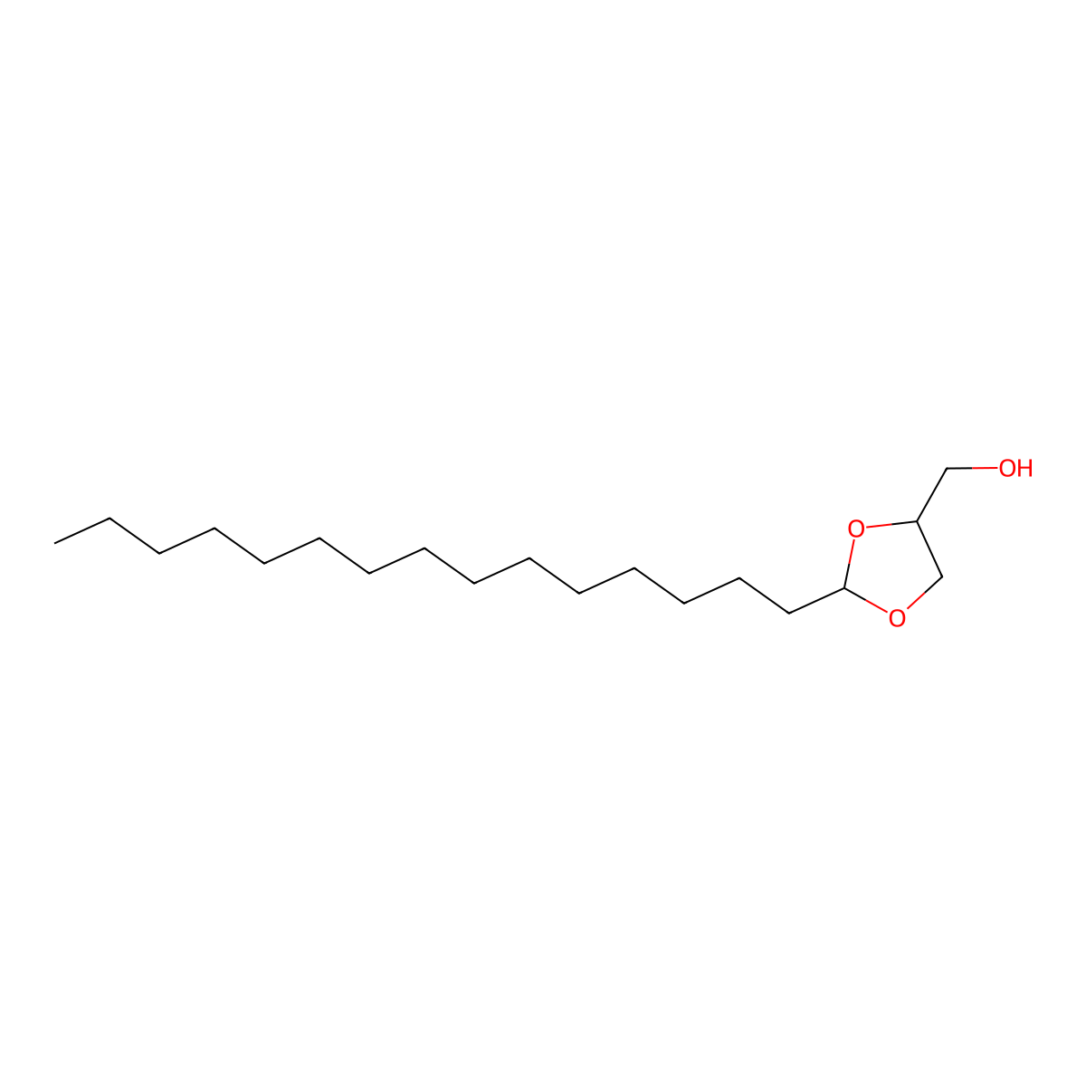 1,2-Hexadecyliden-rac-glycerol molecular structure, CAS 4379-19-5