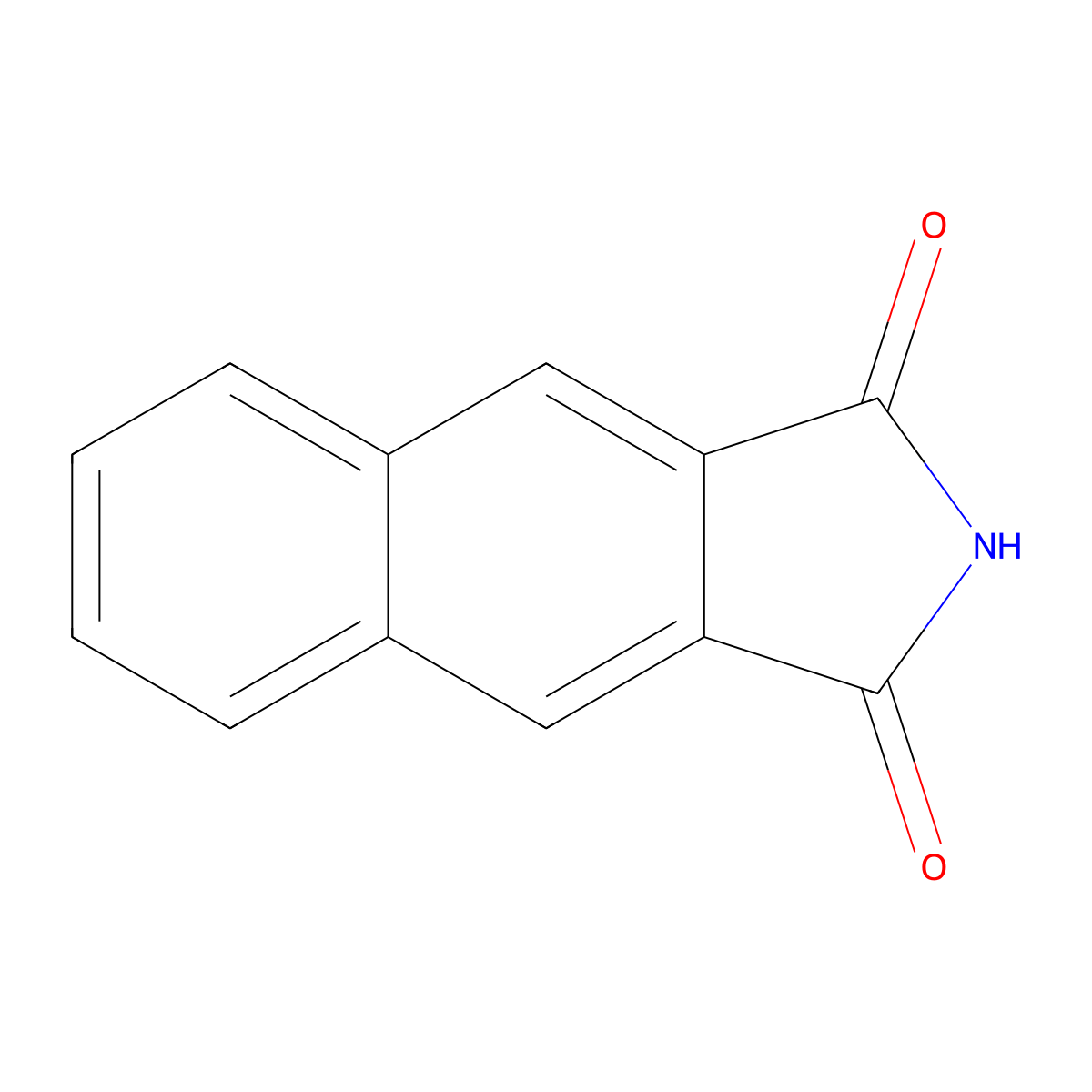 2,3-Naphthalenedicarboximide molecular structure, CAS 4379-54-8