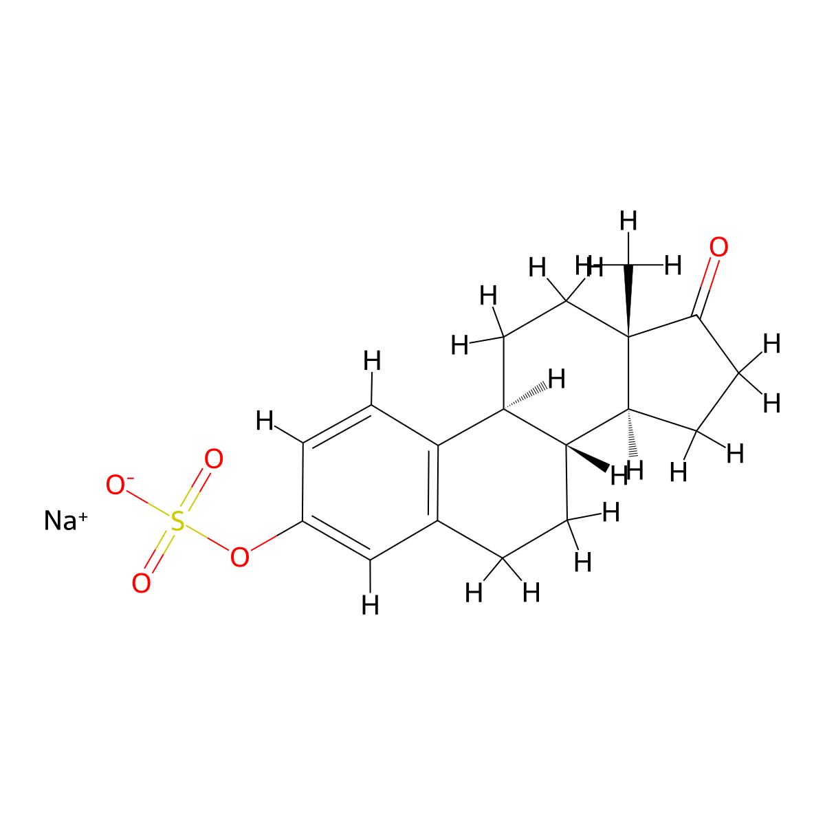 Estrone Sodium Sulfate molecular structure, CAS 438-67-5