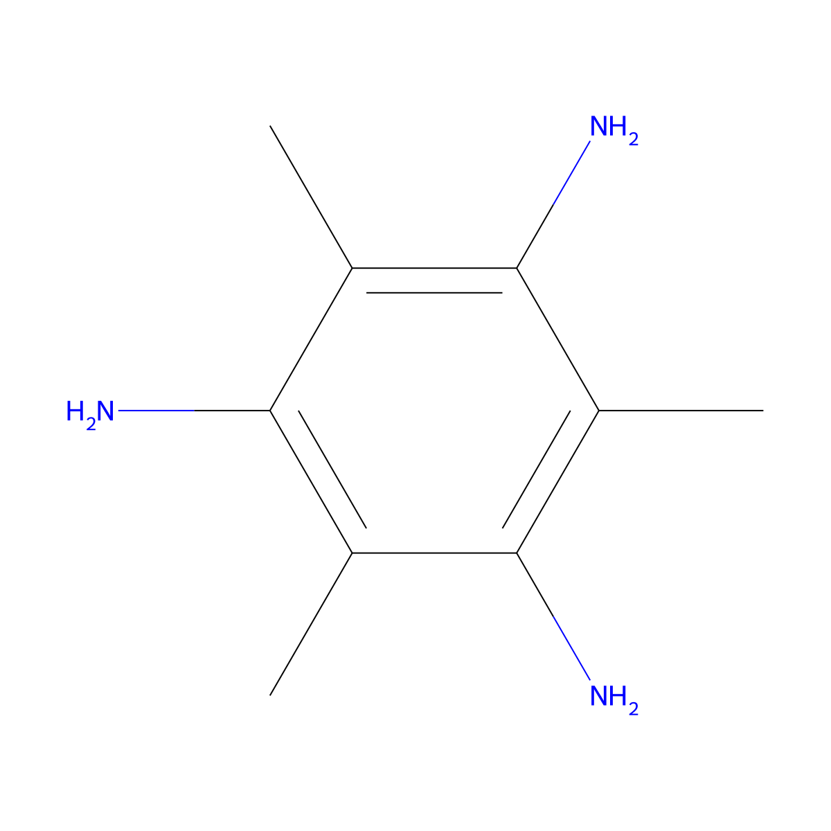 2,4,6-Trimethylbenzene-1,3,5-triamine molecular structure, CAS 4380-92-1