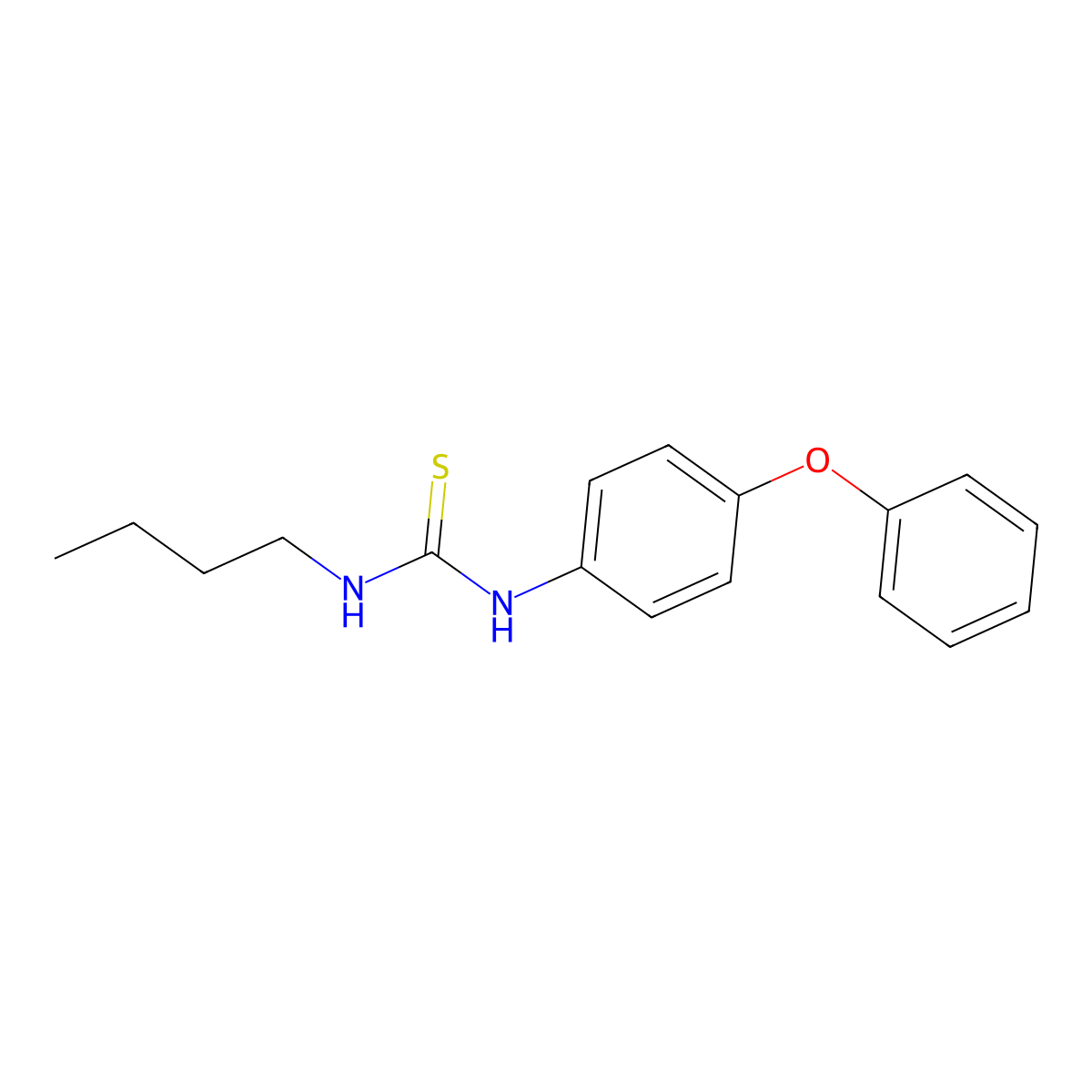 1-Butyl-3-(4-phenoxyphenyl)thiourea molecular structure, CAS 438008-77-6