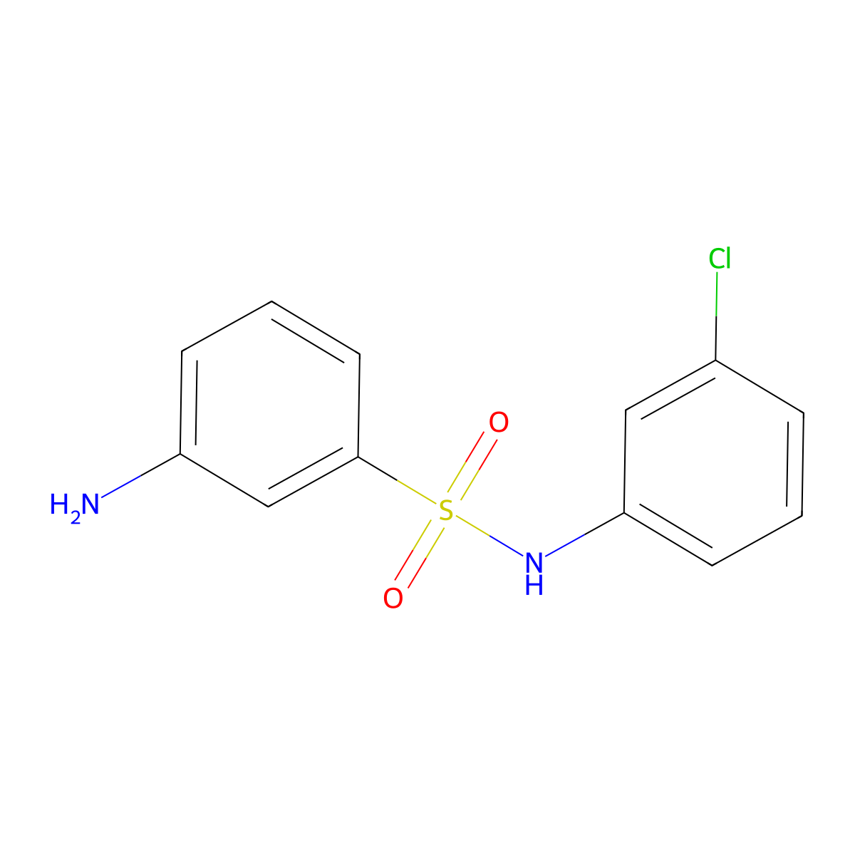 N-(3-Chlorophenyl) 3-aminobenzenesulfonamide molecular structure, CAS 438017-93-7