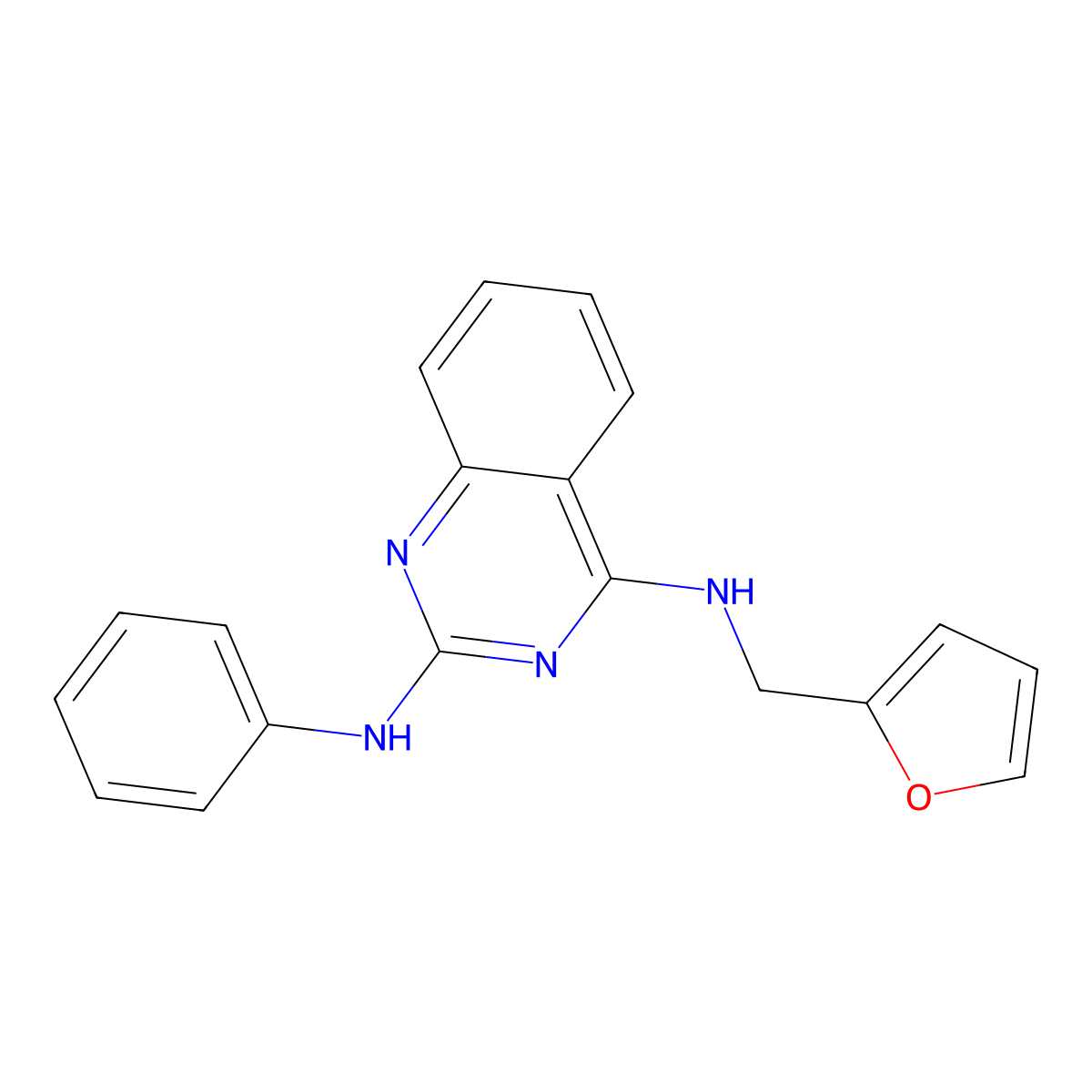 n4-(Furan-2-ylmethyl)-n2-phenylquinazoline-2,4(1h,3h)-diimine molecular structure, CAS 438025-23-1