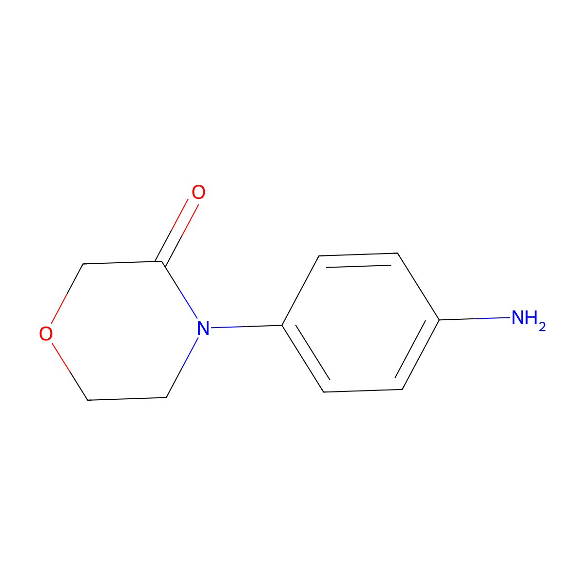 4-(4-Aminophenyl)morpholin-3-one molecular structure, CAS 438056-69-0