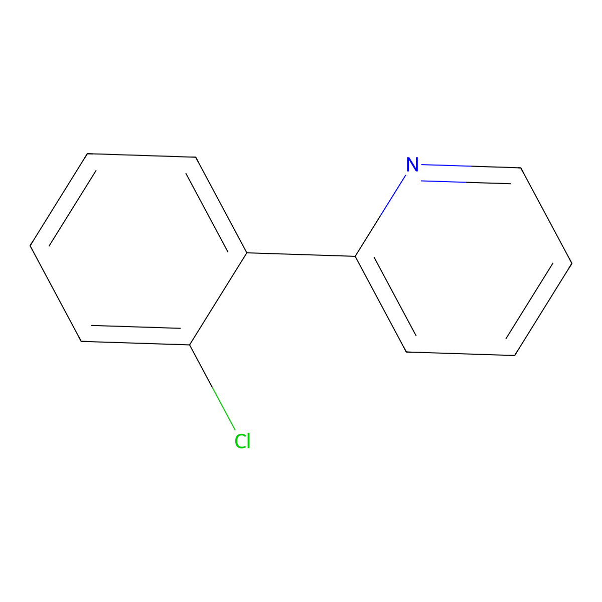 2-(2-Chloro-phenyl)pyridine molecular structure, CAS 4381-32-2