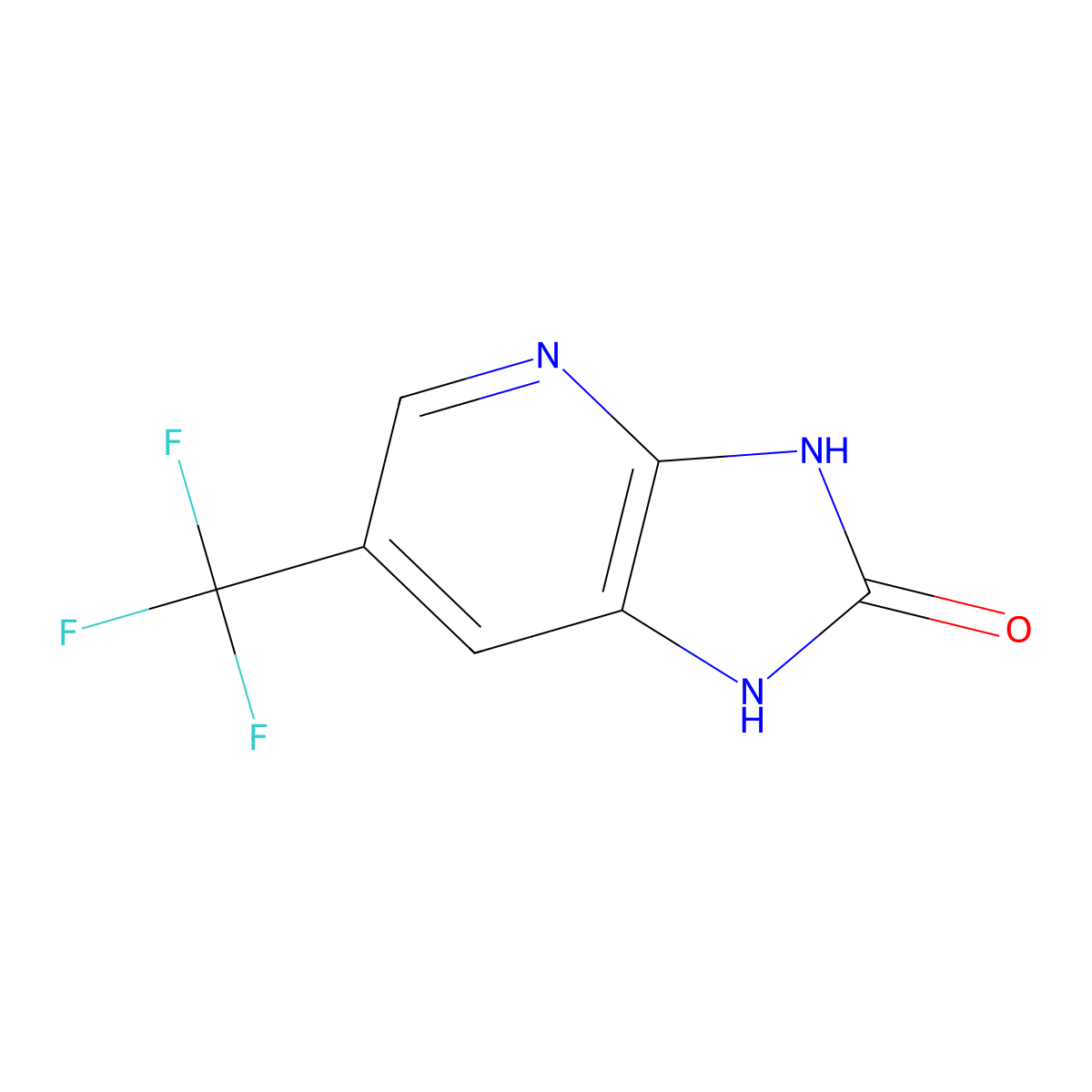 6-Trifluoromethyl-1,3-dihydro-imidazo[4,5-b]pyridin-2-one molecular structure, CAS 438190-87-5