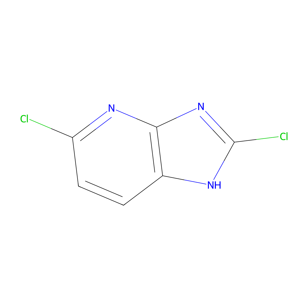 2,5-Dichloro-1H-imidazo[4,5-B]pyridine molecular structure, CAS 438190-90-0