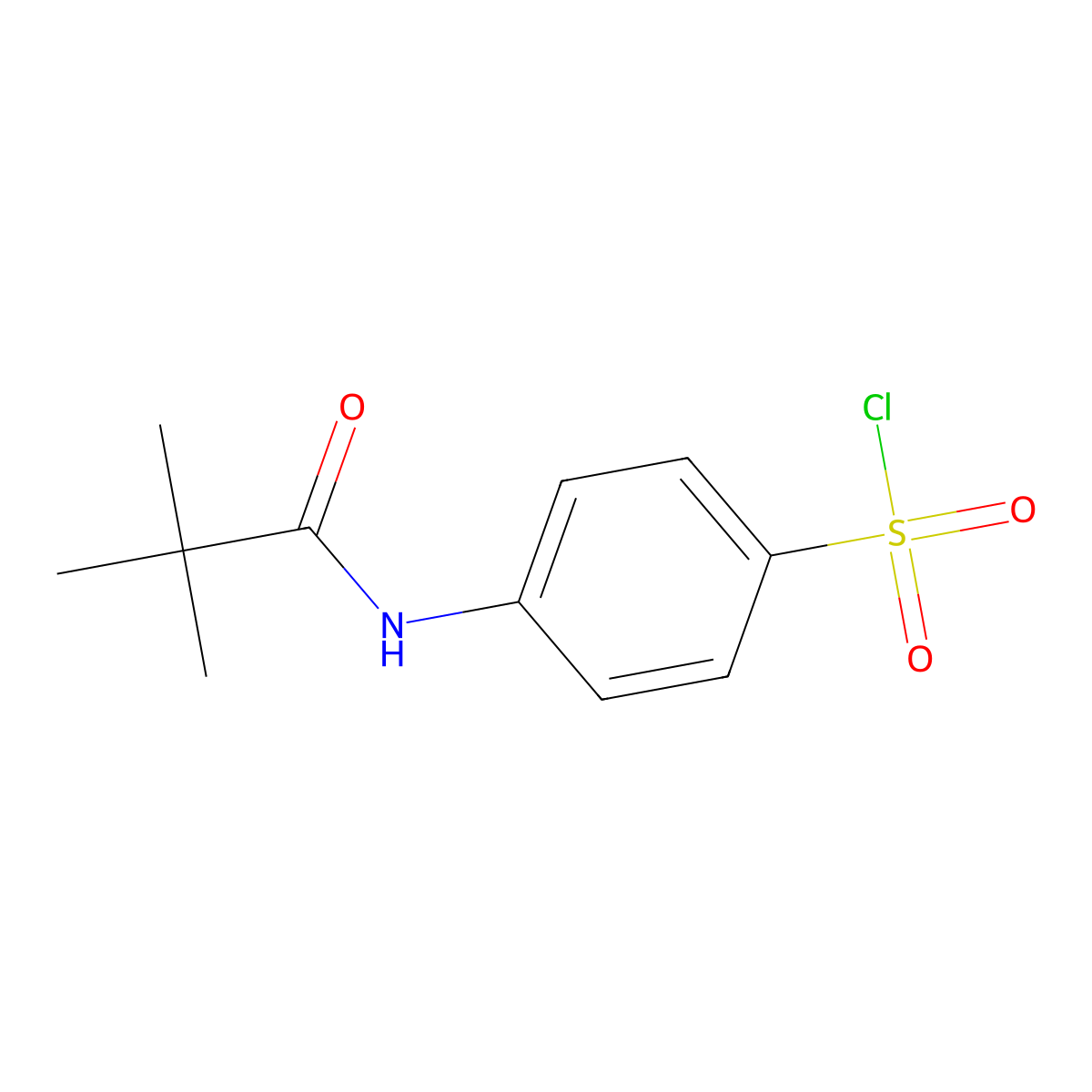 4-(2,2-Dimethylpropanamido)benzene-1-sulfonyl chloride molecular structure, CAS 438191-85-6