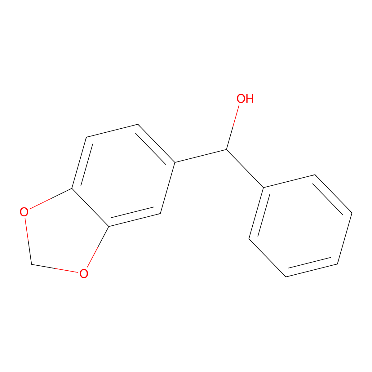 BenZo[d][1,3]dioxol-5-yl(phenyl)methanol molecular structure, CAS 4382-91-6