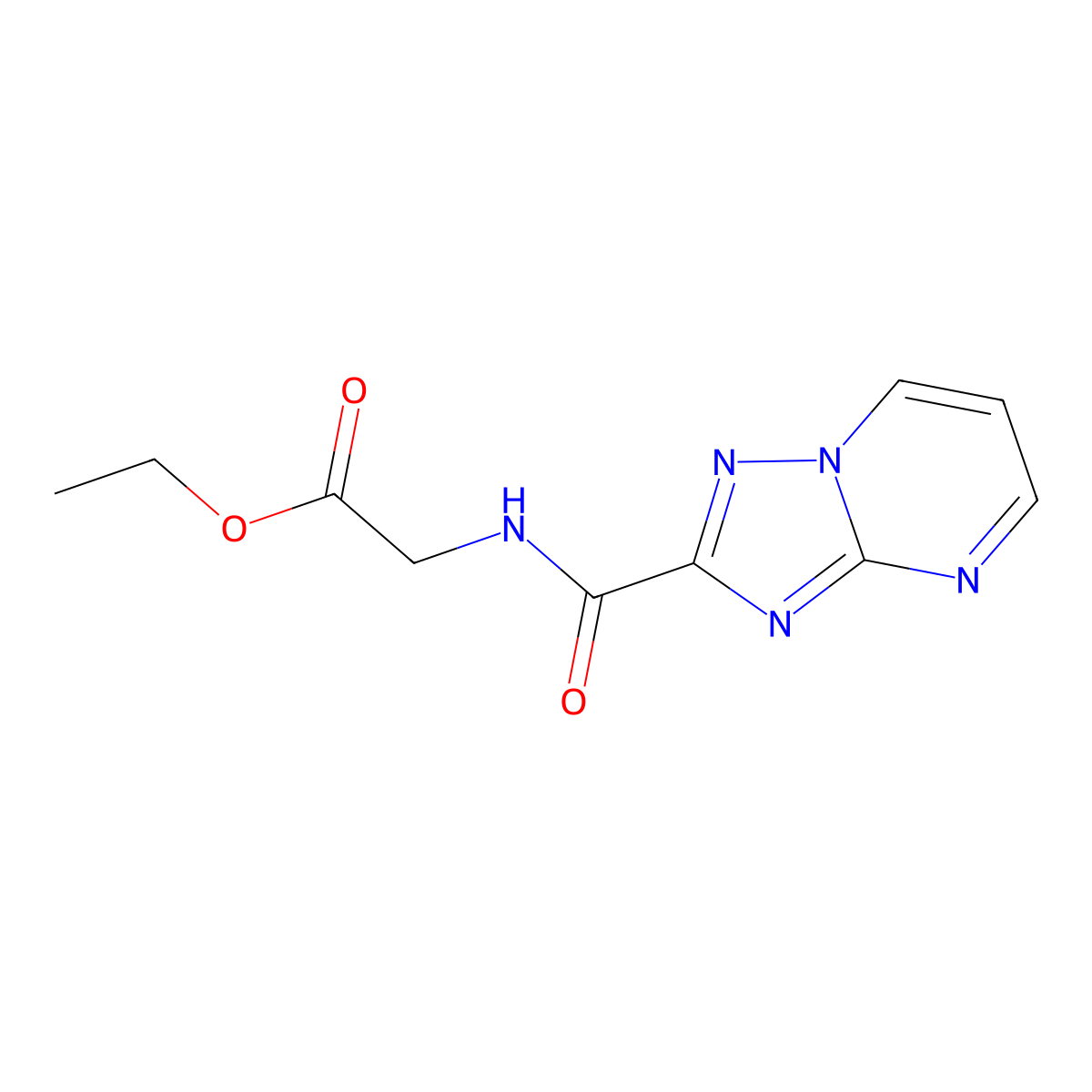 ethyl N-([1,2,4]triazolo[1,5-a]pyrimidin-2-ylcarbonyl)glycinate molecular structure, CAS 438212-79-4