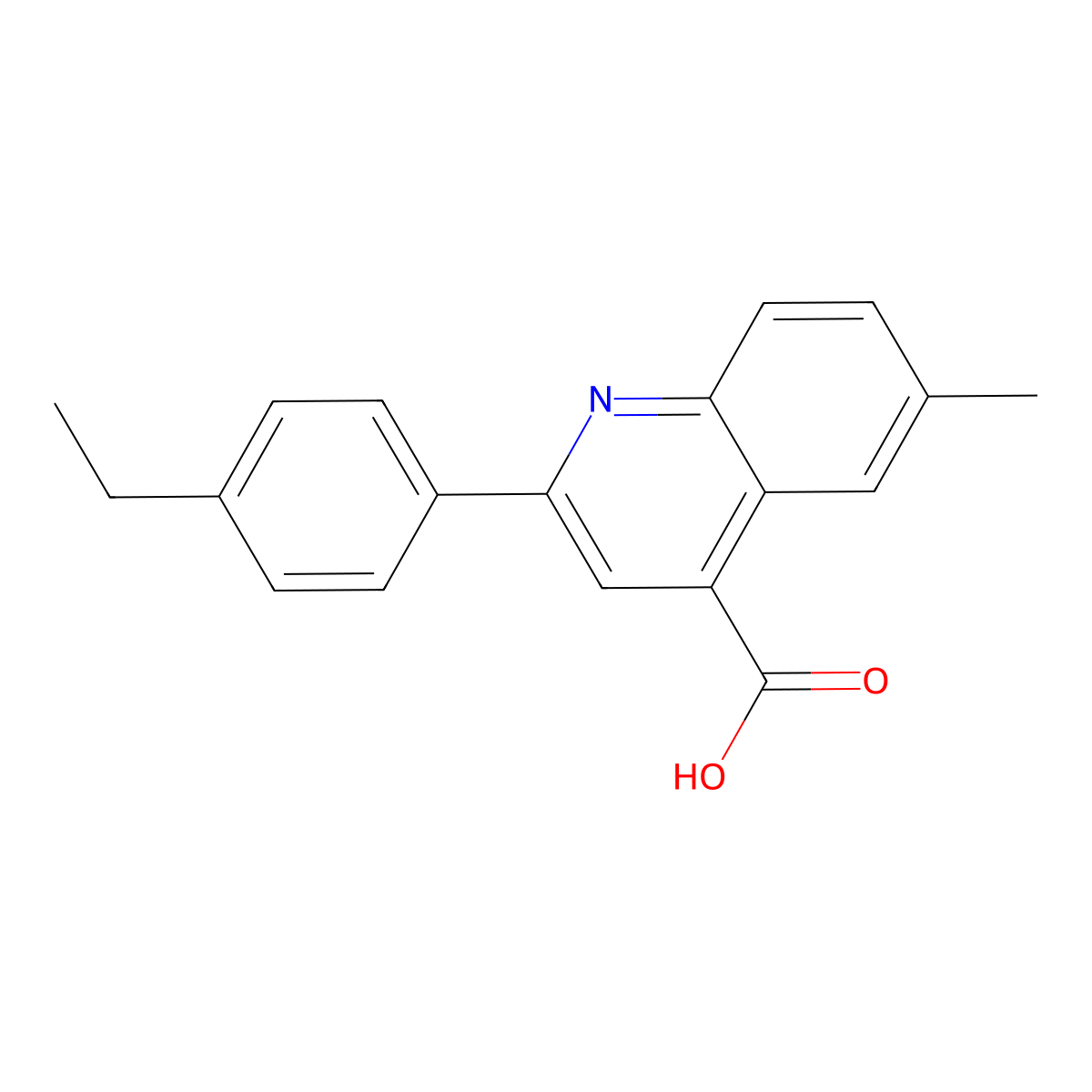 2-(4-Ethylphenyl)-6-methylquinoline-4-carboxylic acid molecular structure, CAS 438213-03-7