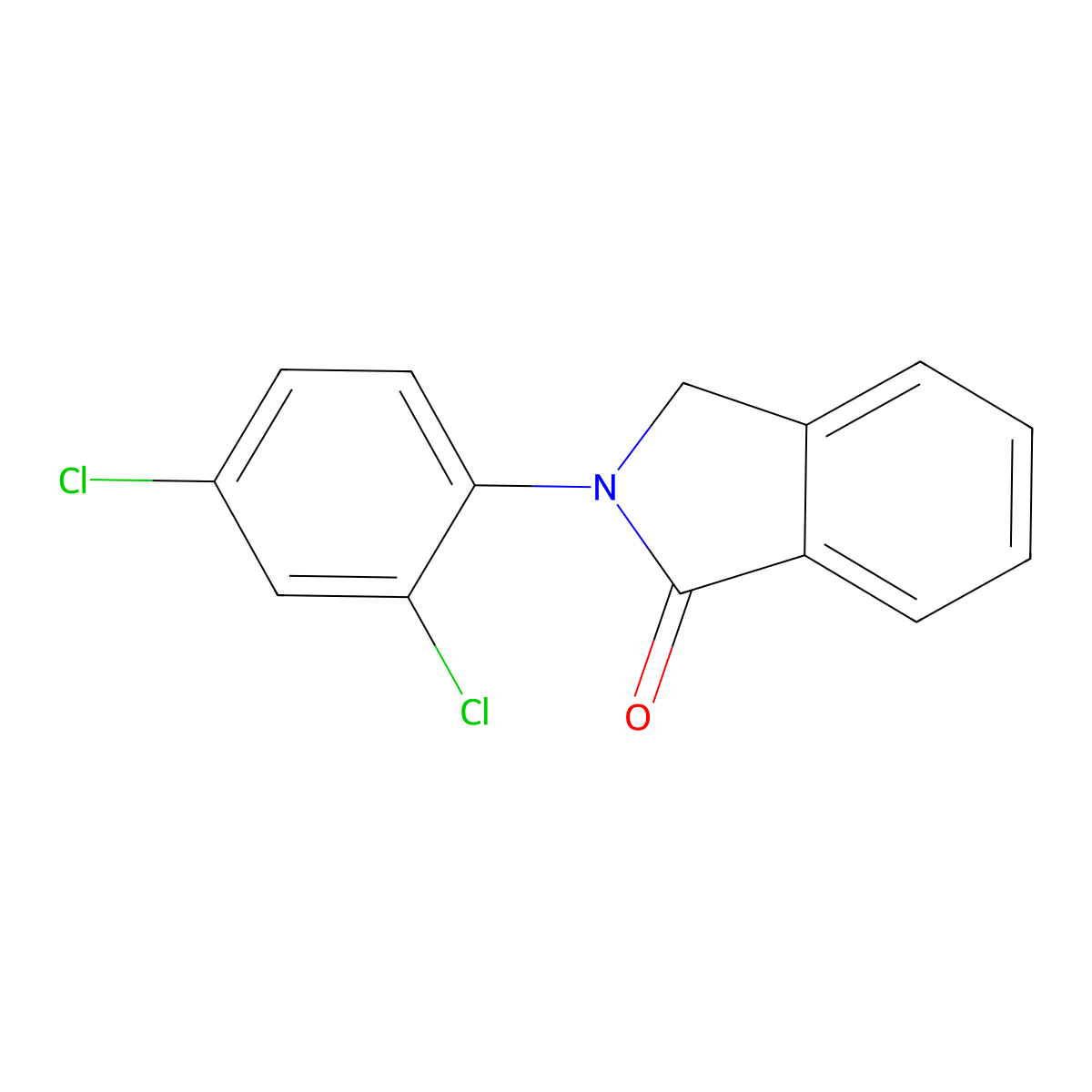 2-(2,4-dichlorophenyl)-3H-isoindol-1-one molecular structure, CAS 438216-41-2