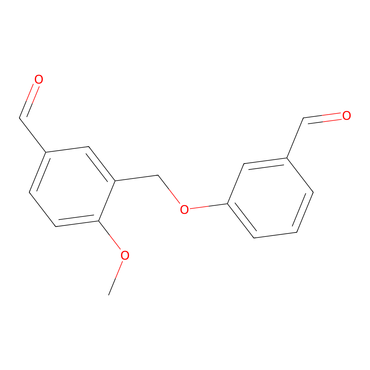 3-[(3-Formylphenoxy)methyl]-4-methoxybenzaldehyde molecular structure, CAS 438218-17-8