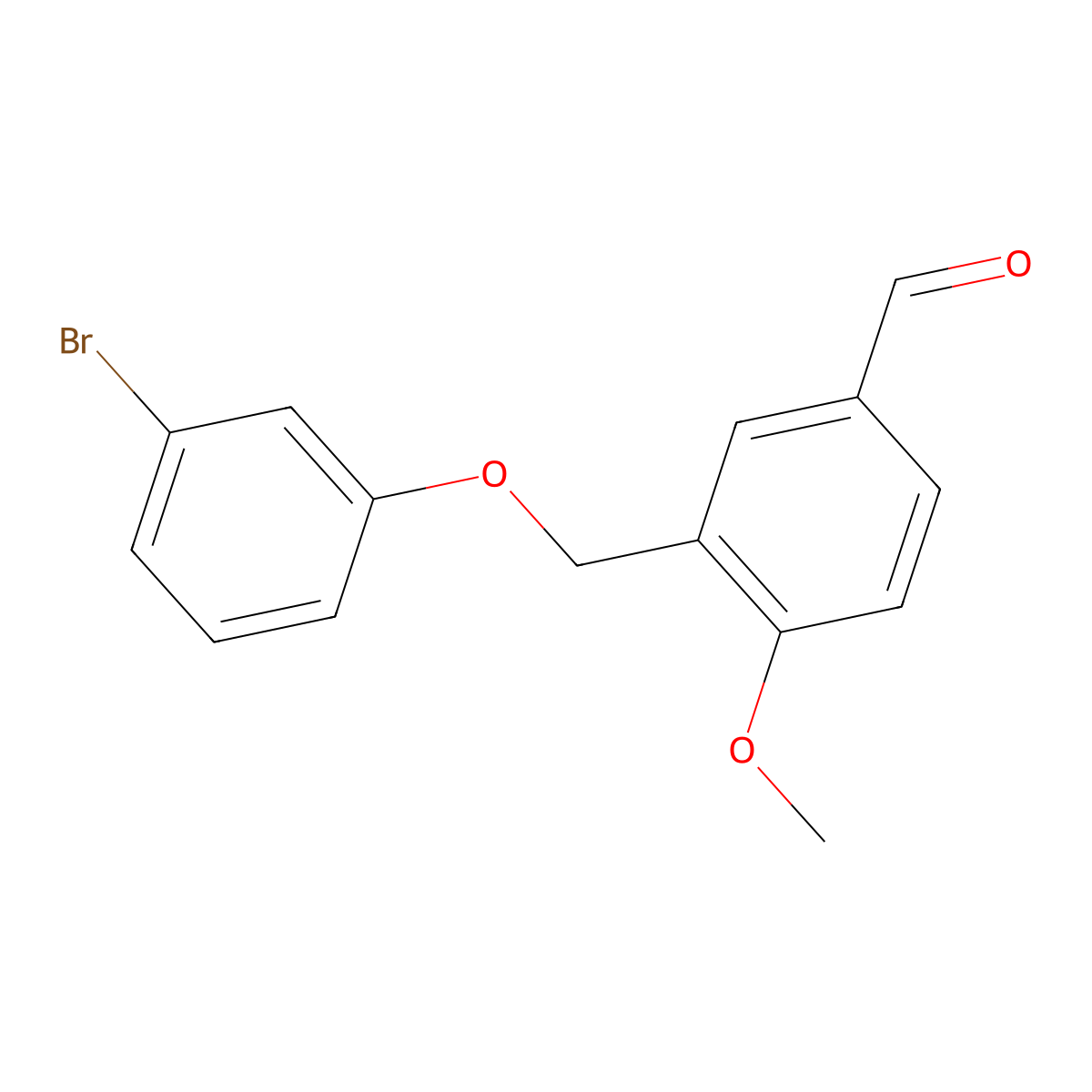 3-[(3-Bromophenoxy)methyl]-4-methoxybenzaldehyde molecular structure, CAS 438218-36-1