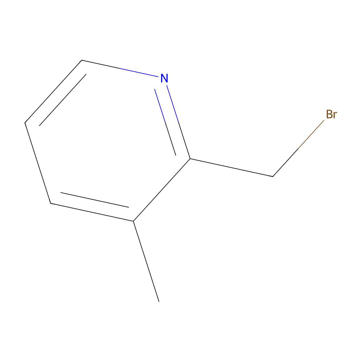 2-(Bromomethyl)-3-methylpyridine molecular structure, CAS 438218-62-3