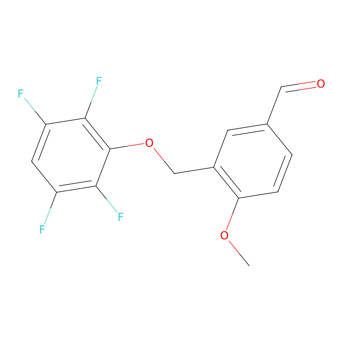 4-Methoxy-3-[(2,3,5,6-tetrafluorophenoxy)methyl]benzaldehyde molecular structure, CAS 438219-32-0