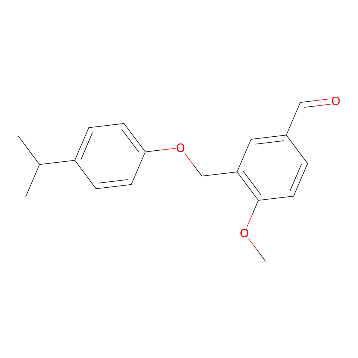 3-[(4-Isopropylphenoxy)methyl]-4-methoxybenzaldehyde molecular structure, CAS 438219-49-9