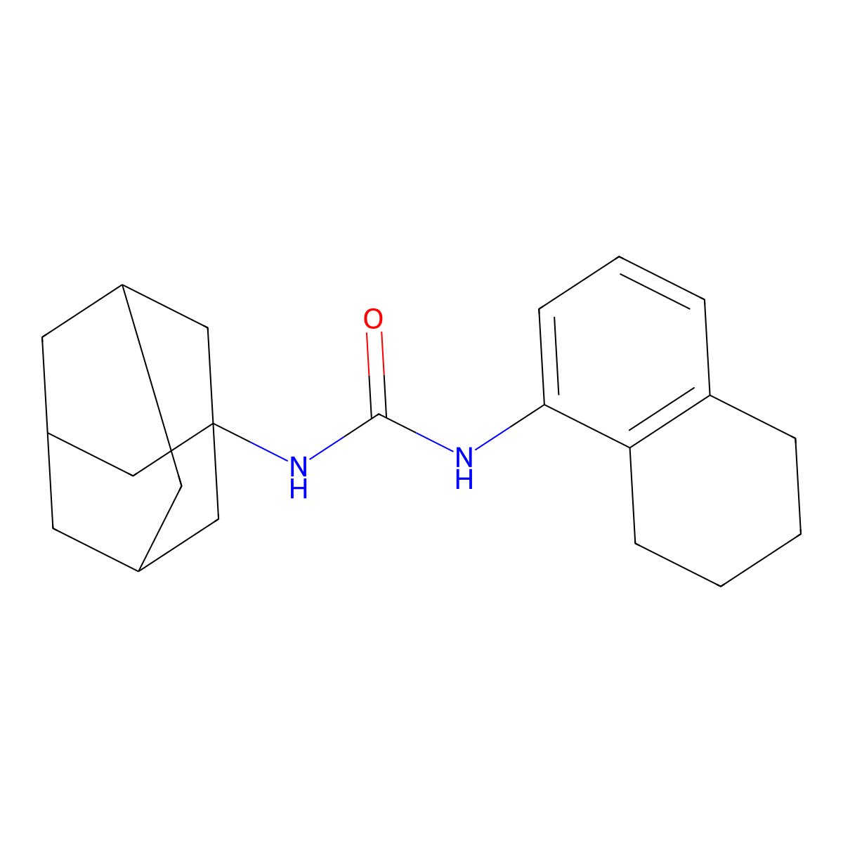 1-(1-Adamantyl)-3-(5,6,7,8-tetrahydronaphthalen-1-yl)urea molecular structure, CAS 438219-91-1