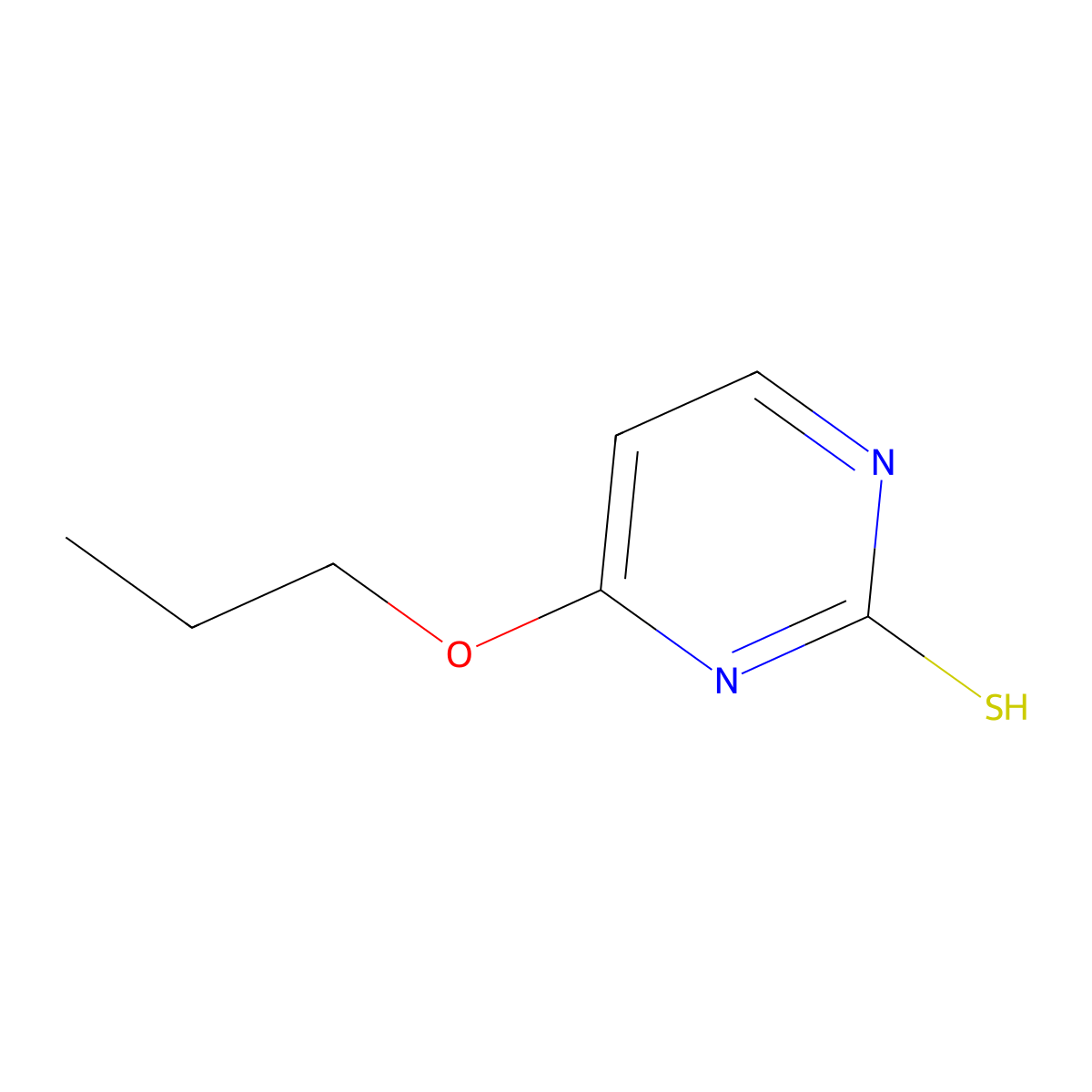 4-Propoxypyrimidine-2-thiol molecular structure, CAS 438219-92-2