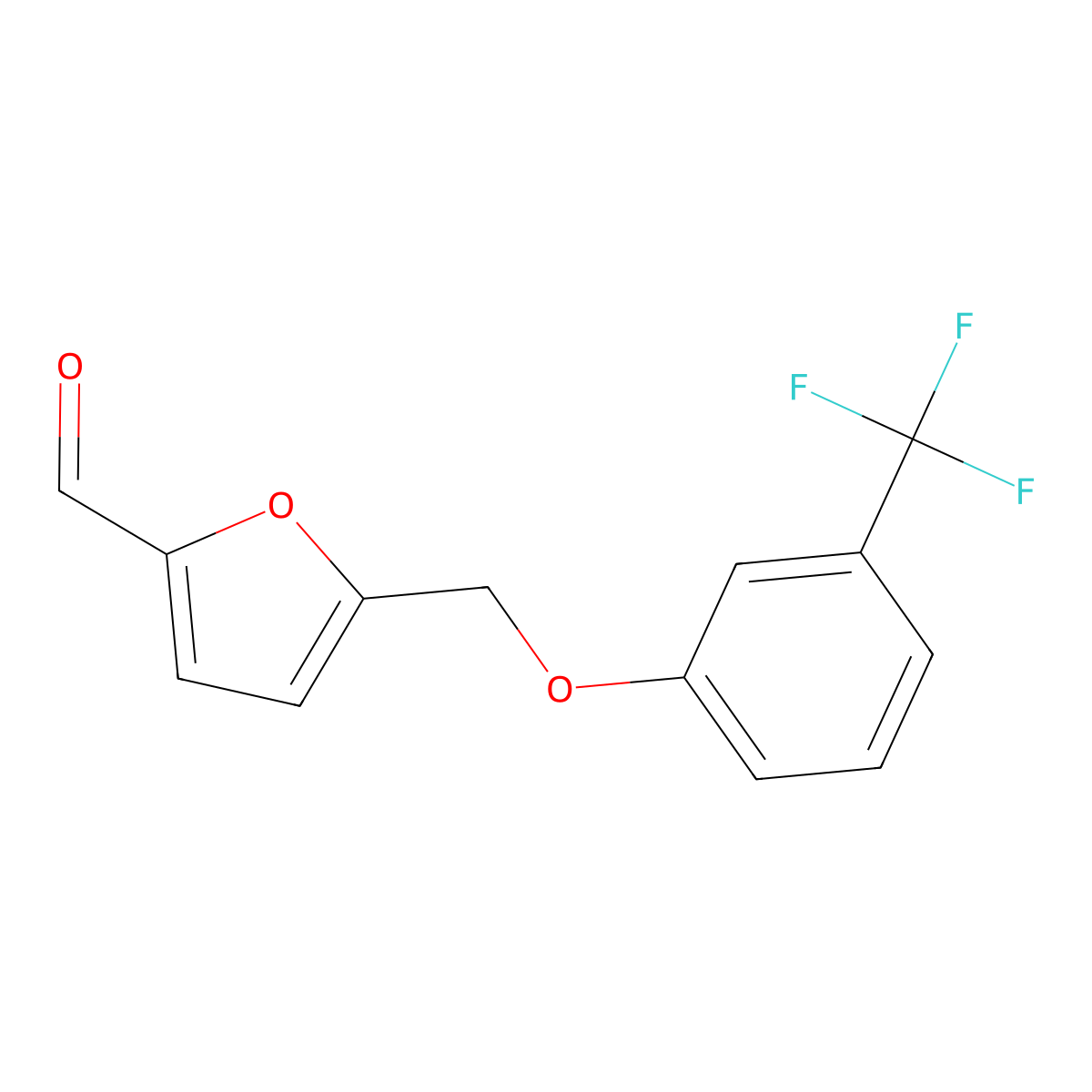 5-((3-(Trifluoromethyl)phenoxy)methyl)-2-furancarboxaldehyde molecular structure, CAS 438220-94-1