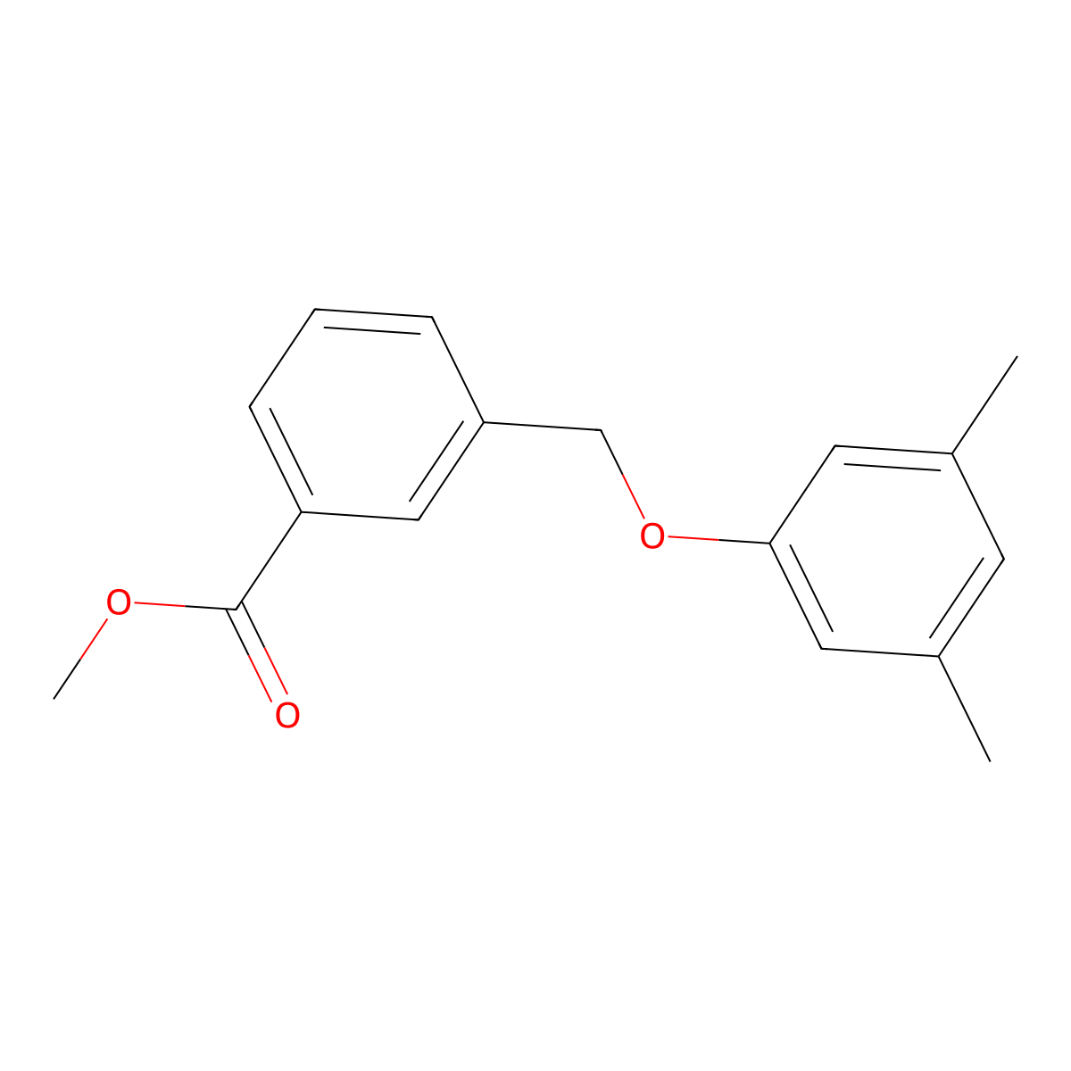 Methyl 3-[(3,5-dimethylphenoxy)methyl]benzoate molecular structure, CAS 438221-72-8