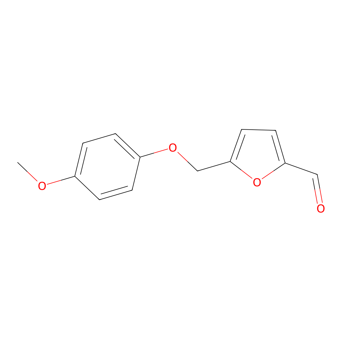 5-[(4-Methoxyphenoxy)methyl]-2-furaldehyde molecular structure, CAS 438221-74-0