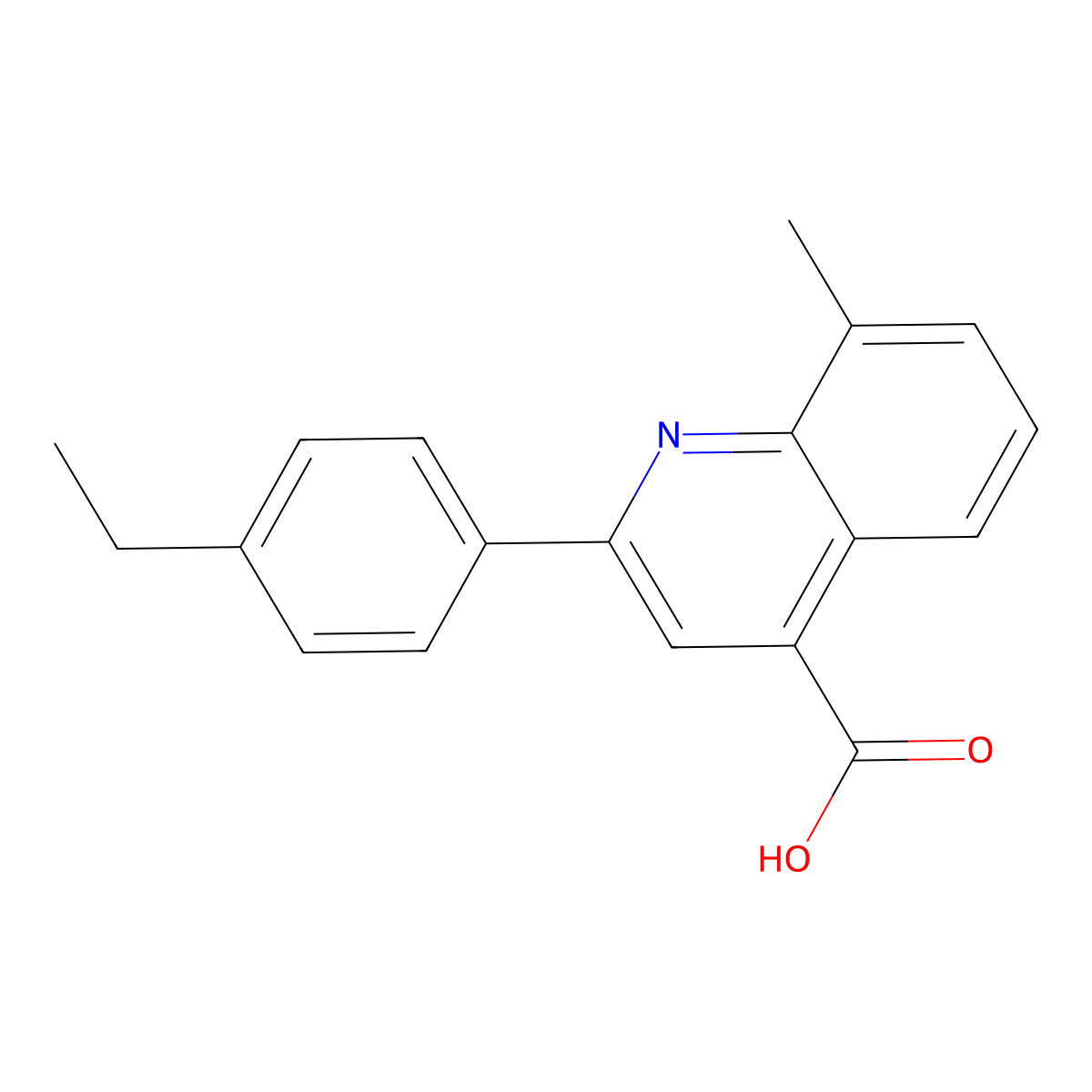 2-(4-Ethylphenyl)-8-methylquinoline-4-carboxylic acid molecular structure, CAS 438225-28-6