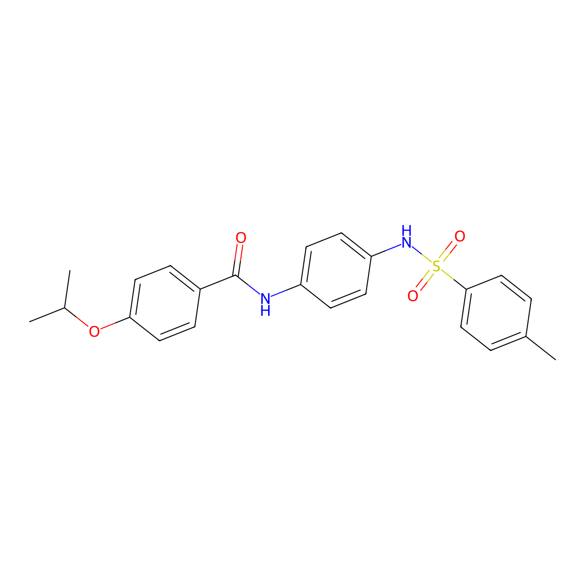 N-[4-[(4-methylphenyl)sulfonylamino]phenyl]-4-propan-2-yloxybenzamide molecular structure, CAS 438227-29-3